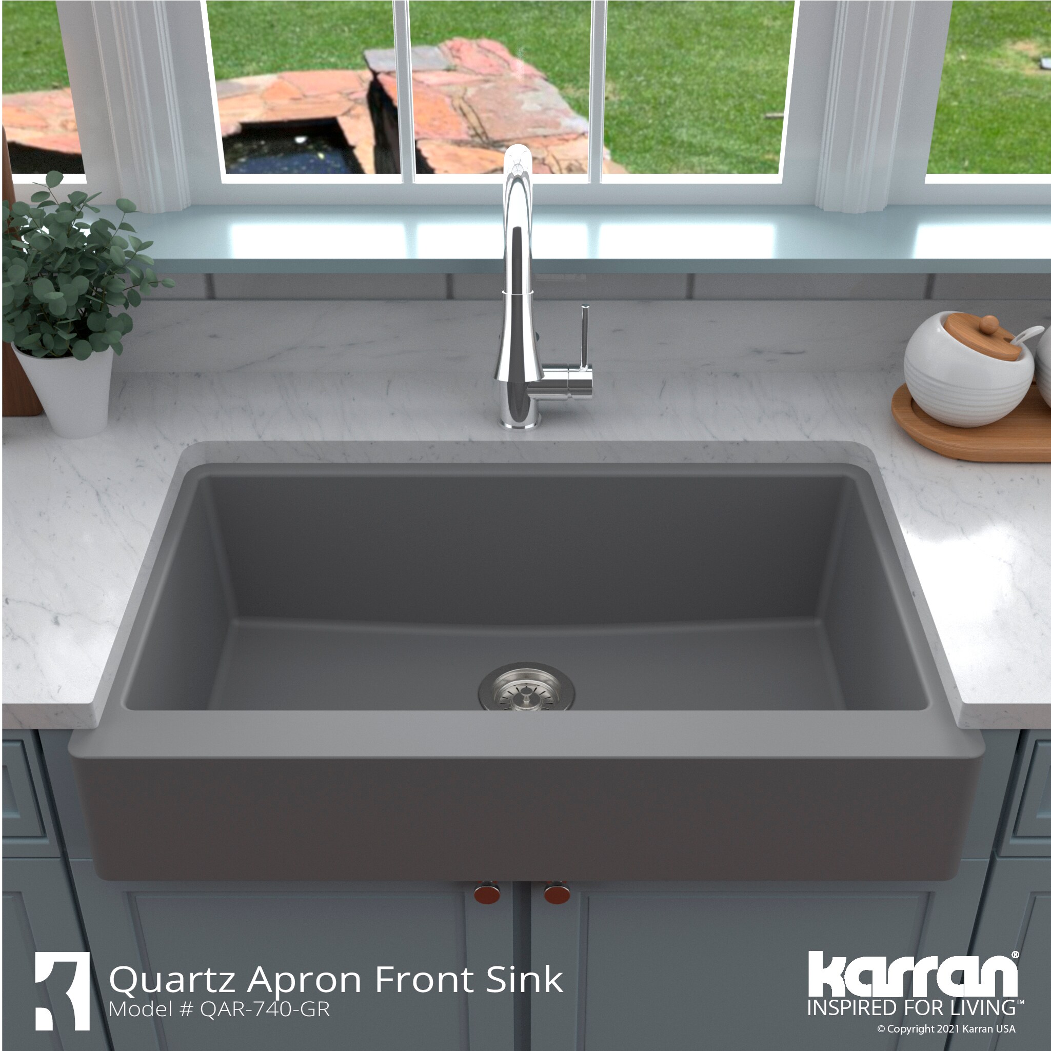 Karran QAR-740-GR Kitchen-Sinks - View #5