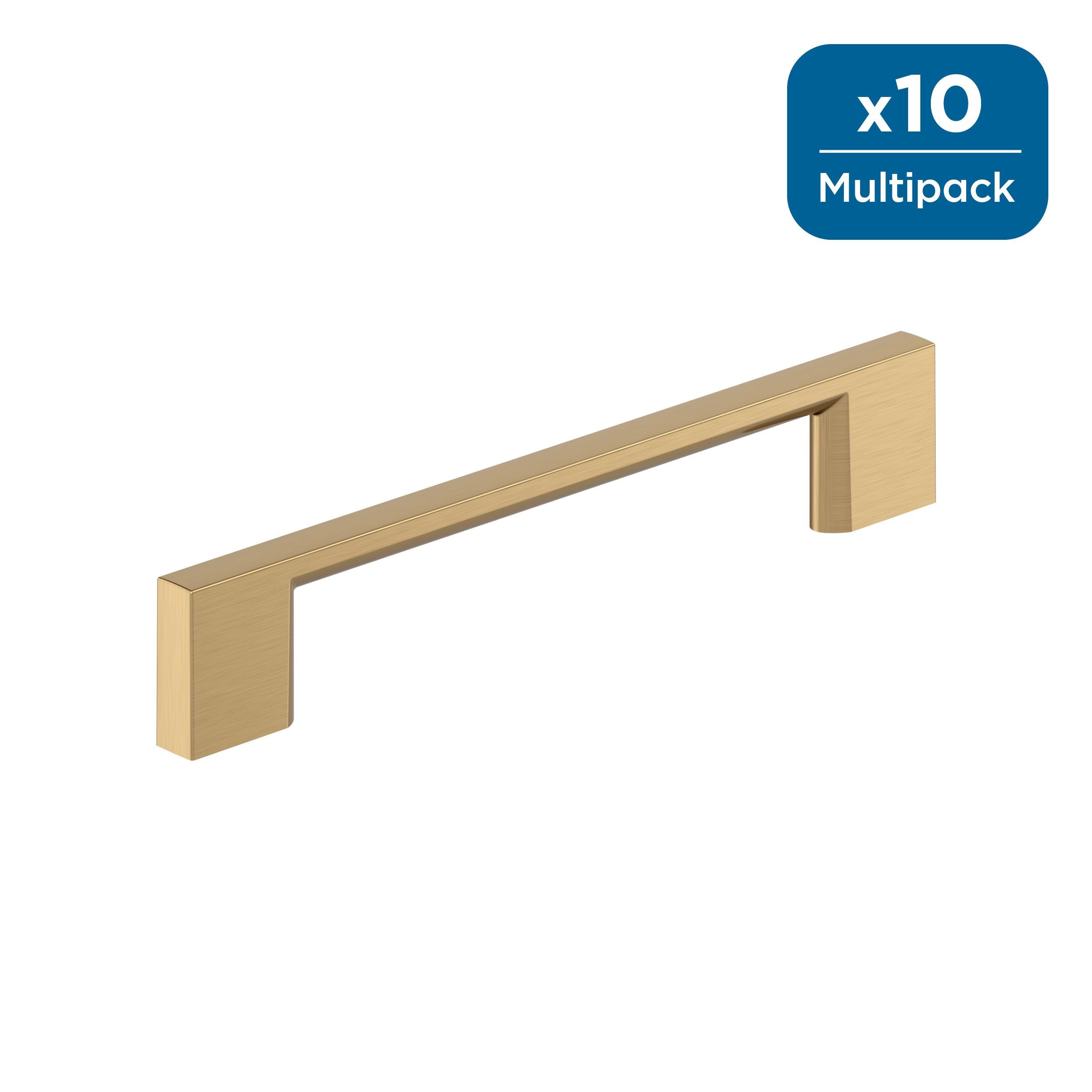 Amerock 10BX37132CZ Cityscape 5-1/16-in , 128mm Center to Center Champagne Bronze Cylindrical Bar 10 -Pack