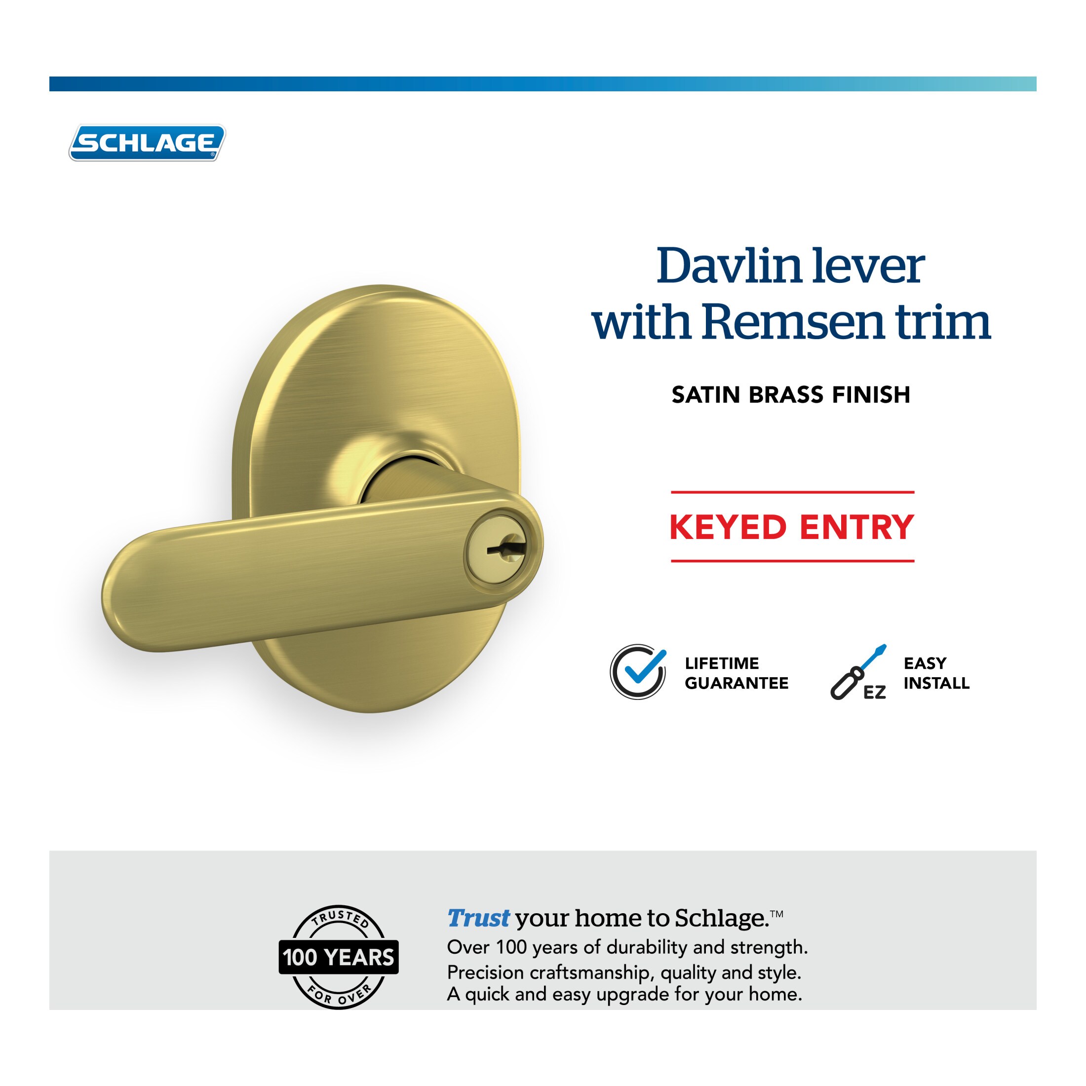 Schlage F51A DAV 608 RMN Door-Handles - View #6