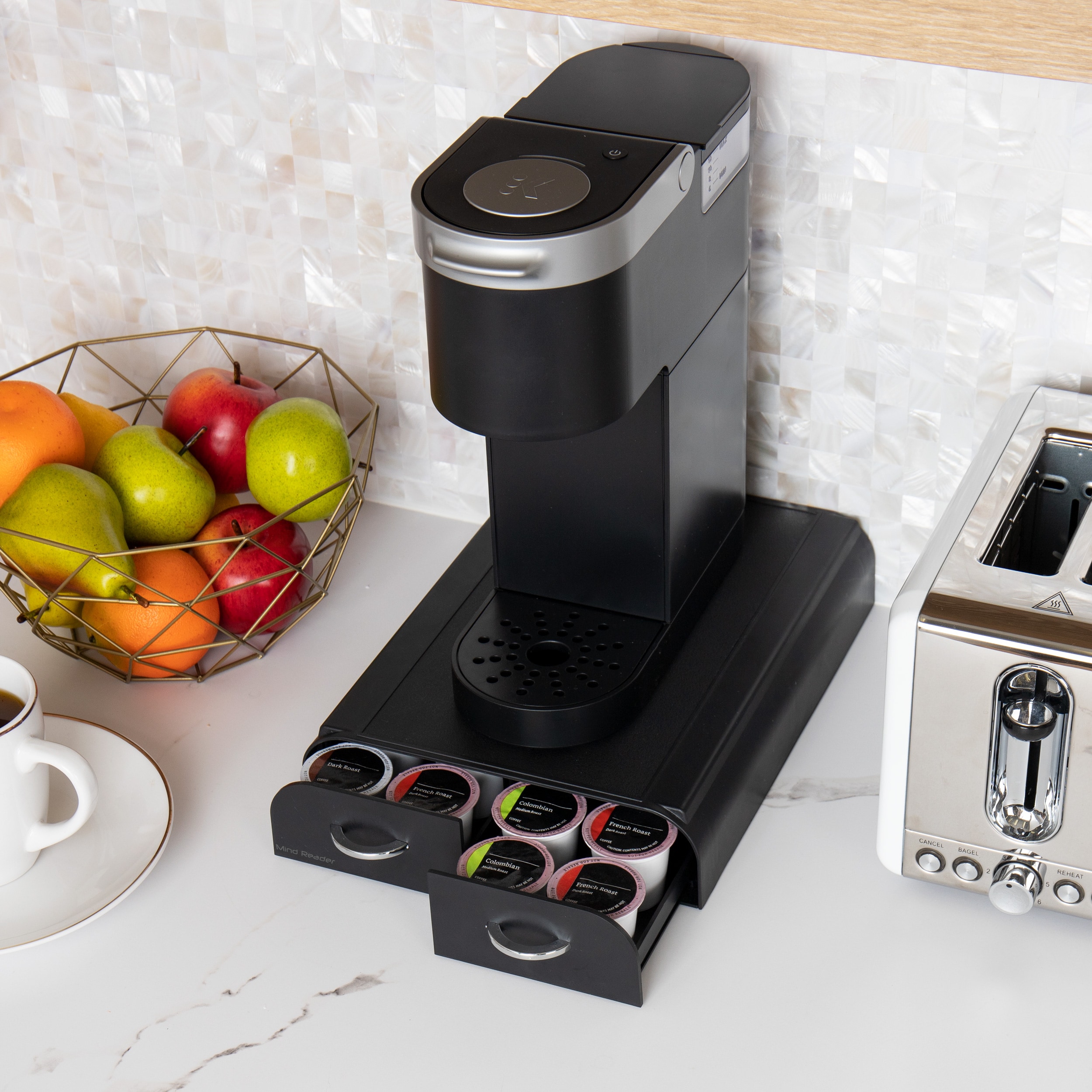 Mind Reader TRY2DR-BLK Coffee-Beverage-Organizers - View #6