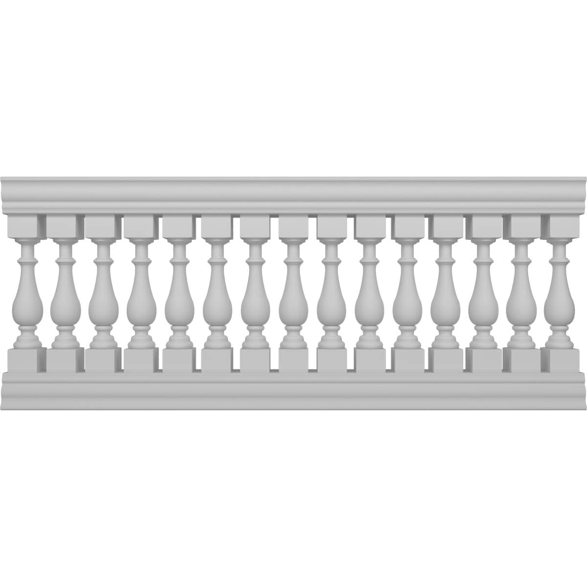 Ekena Millwork FiberThane Traditional Fiberglass Deck Rail Kit