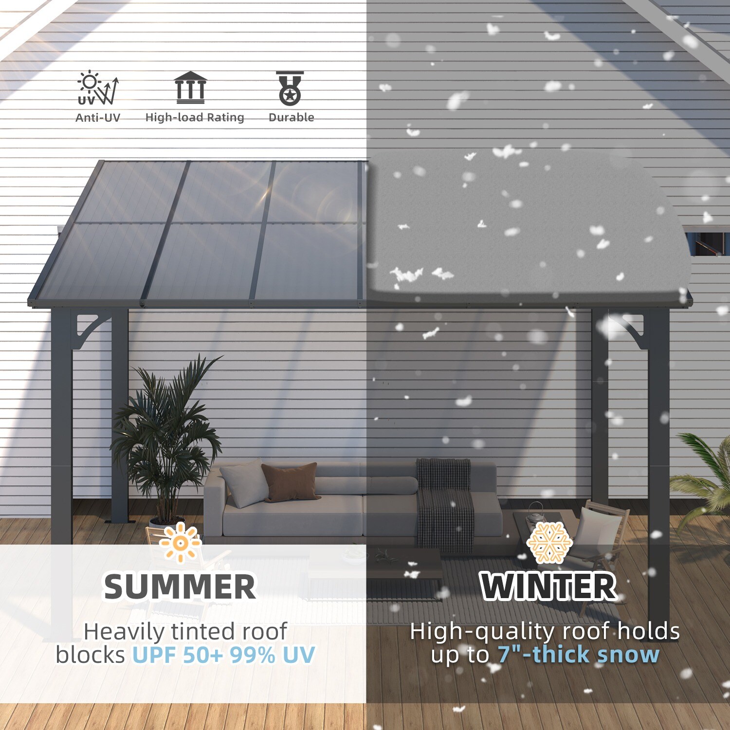 AECOJOY 16407BK-LS01 Wood-Resin-Gazebos - View #4
