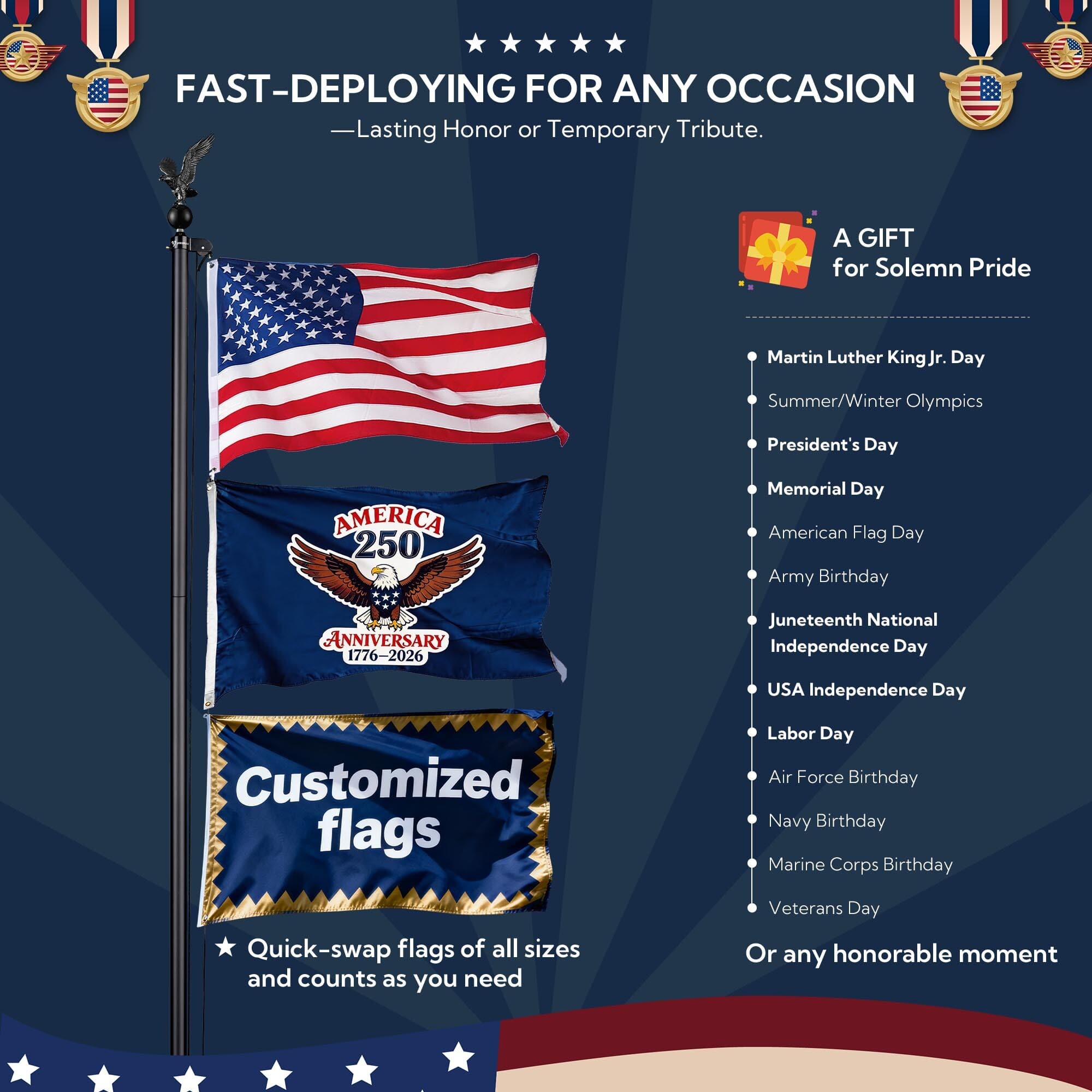 Yescom 22FLP004-20S-P-06-LO Flag-Poles - View #5
