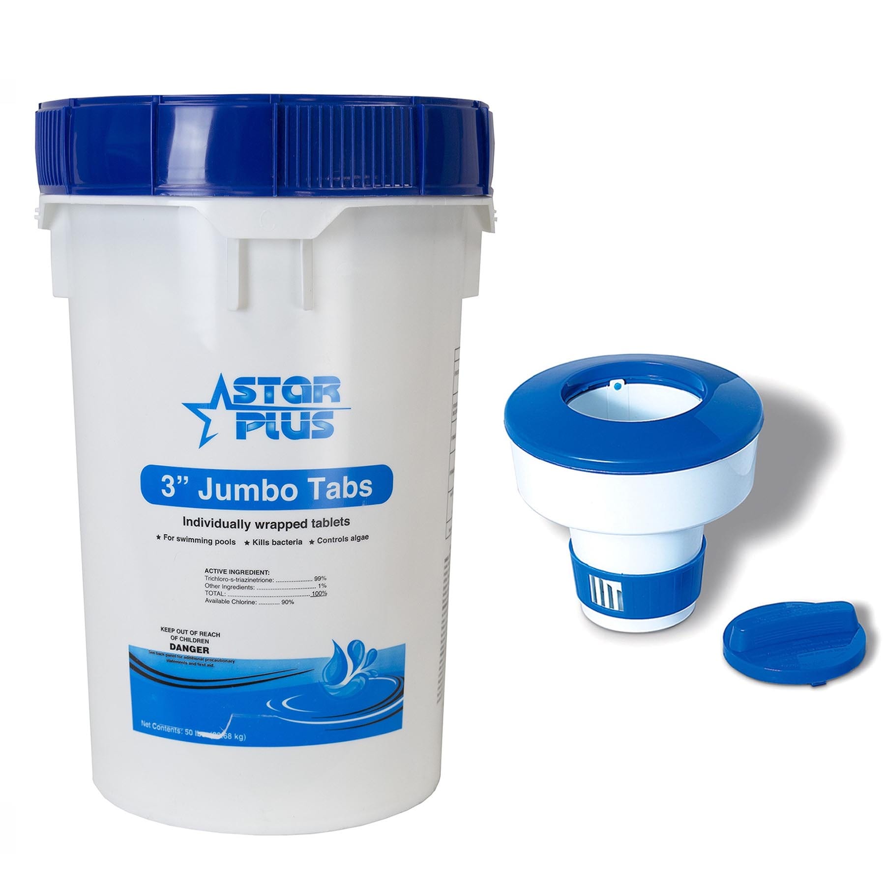 In The Swim 3 Inch Stabilized Chlorine Tablets - Sanitize Your Pool with  90% Available Chlorine - 50 Pounds