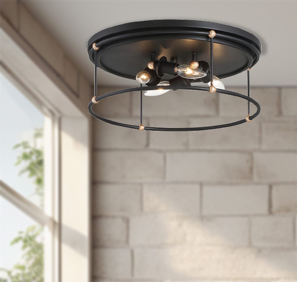 Minka Lavery 1040-677 Westchester County 4 -Light 16.5-in Multiple finishes Multiple colors/finishes Flush Mount Light