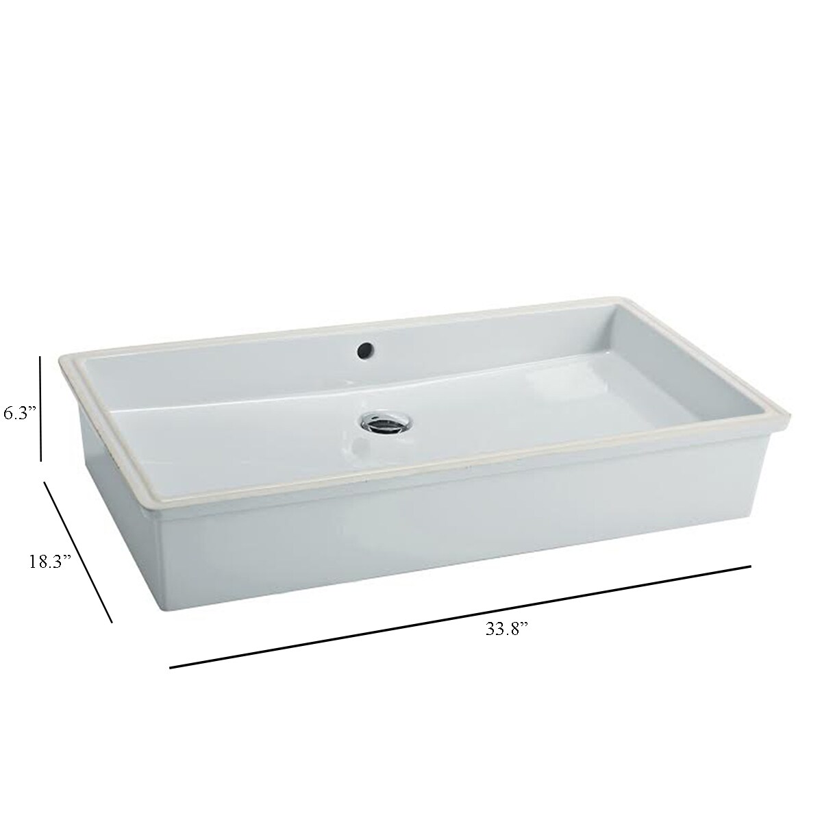WS Bath Collections CITY 84.46 Bath-Sink - View #4