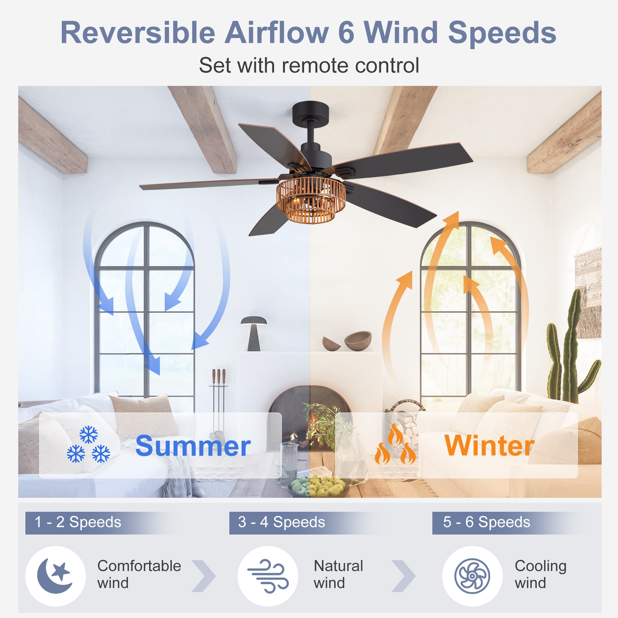 Airsurfer AS-29022-BK Ceiling-Fans - View #5
