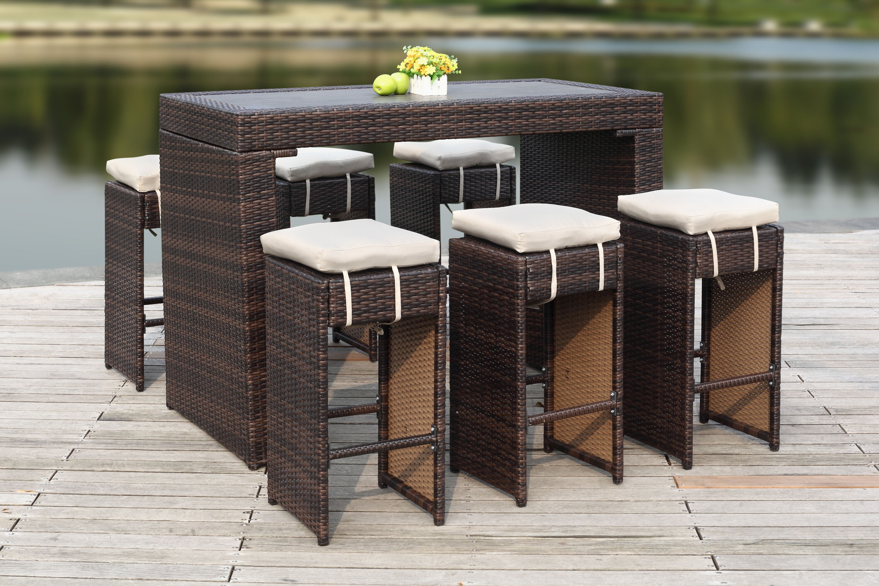 Safavieh PAT2502B Patio-Dining-Sets - View #11