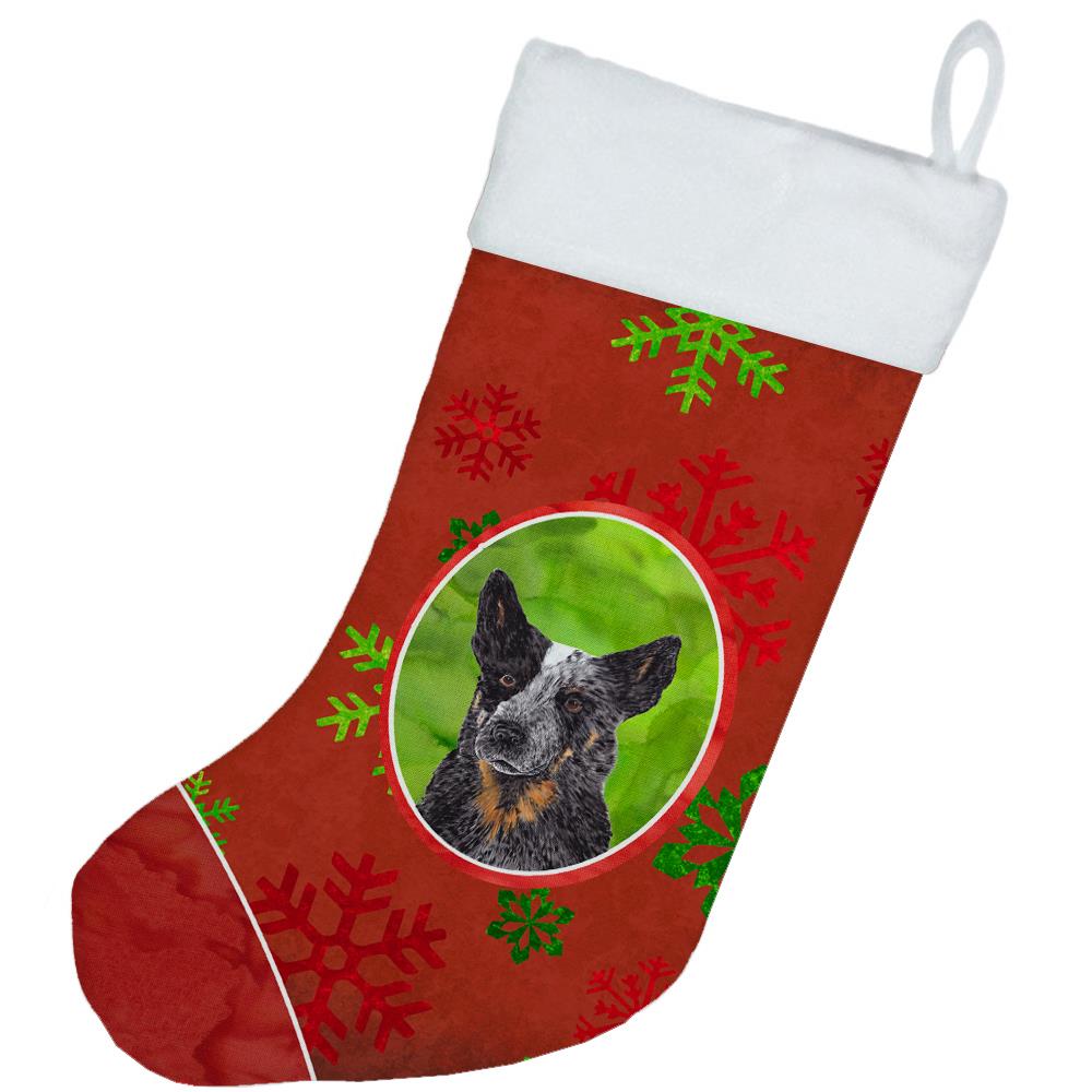 Caroline's Treasures Australian Cattle Dog Red Snowflakes Holiday ...