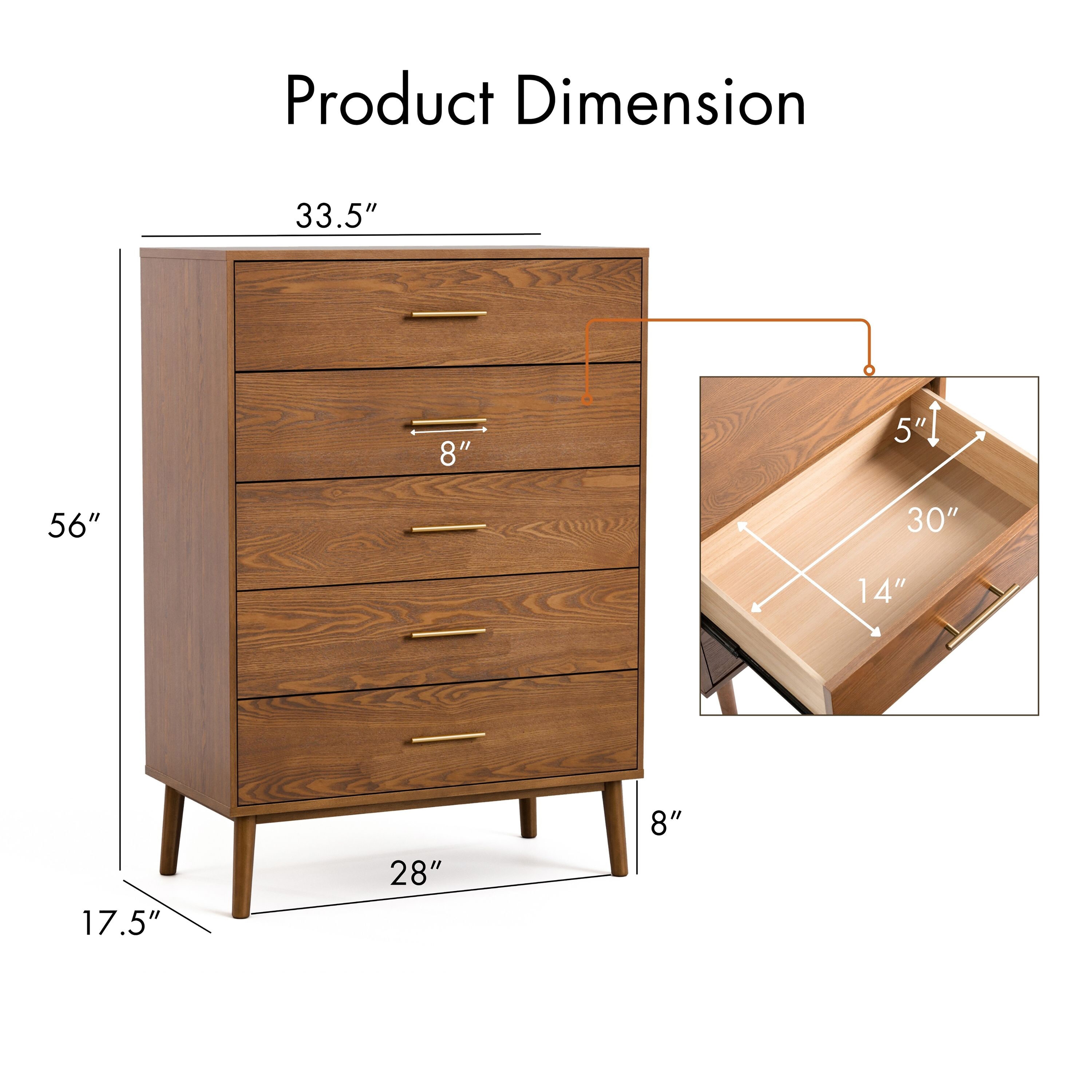Furniture of America IDF-7220WN-C dressers - View #3
