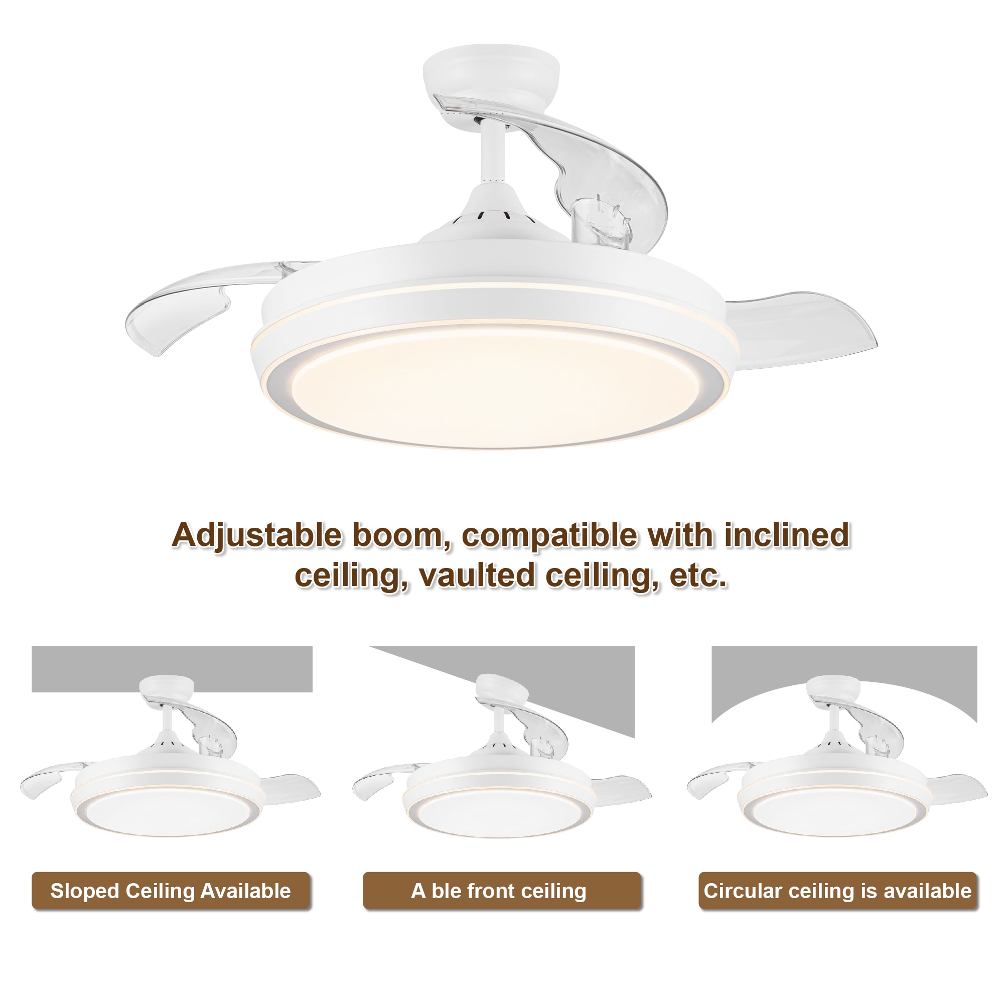 WELLFOR AMYU-30WH Ceiling-Fans - View #5