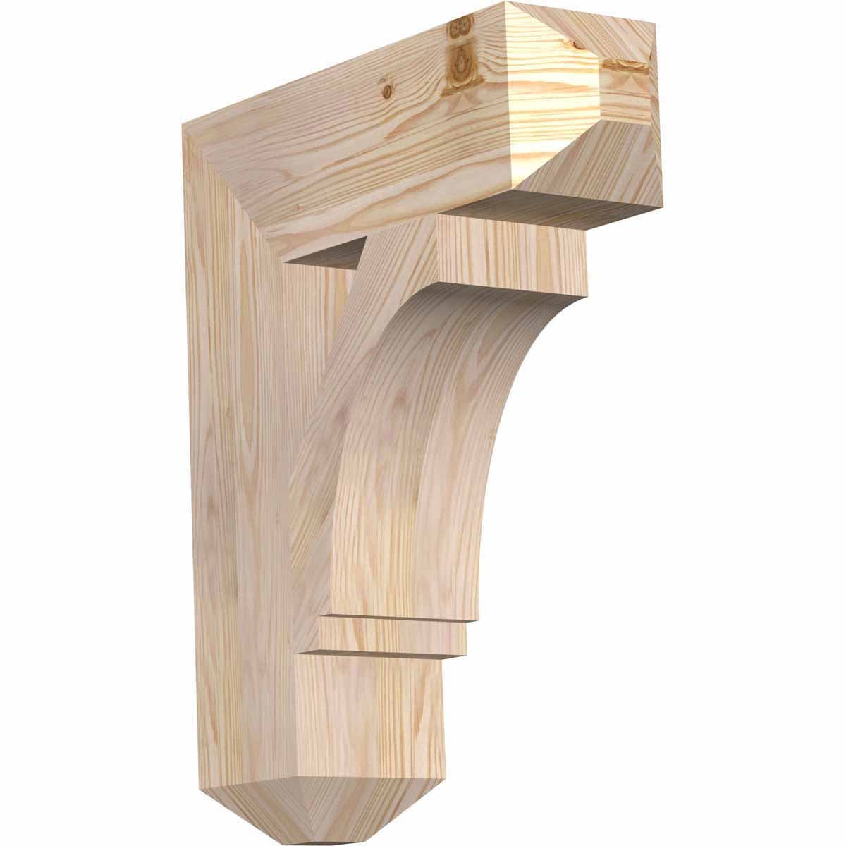 Ekena Millwork BKT06X20X24IMP04SDF Imperial craftsman smooth 5-1/2-in x 20-in x 24-in Douglas fir Brown Wood Standard bracket