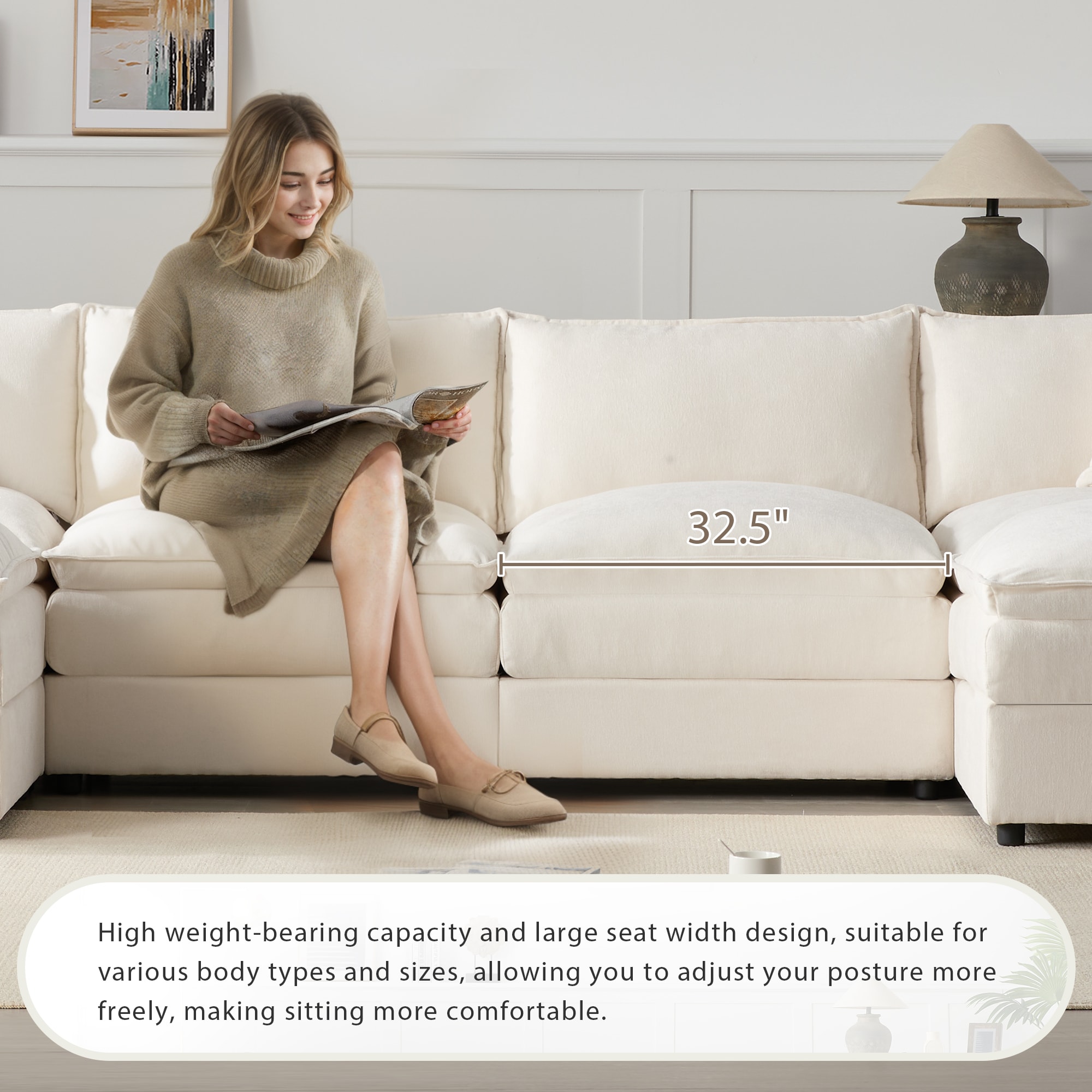 ModernLuxe N723S9687W Sofas-Loveseats - View #4