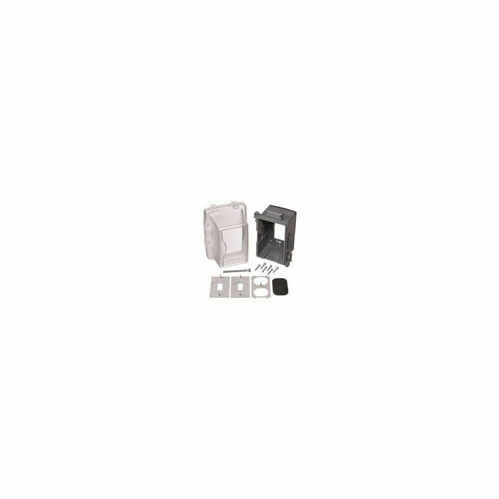  ZX9ORGL97539 Carlon Code Keeper Red Dot CKNM-NG Non-Metallic Weatherproof Cover, 4.75 in.- Clear