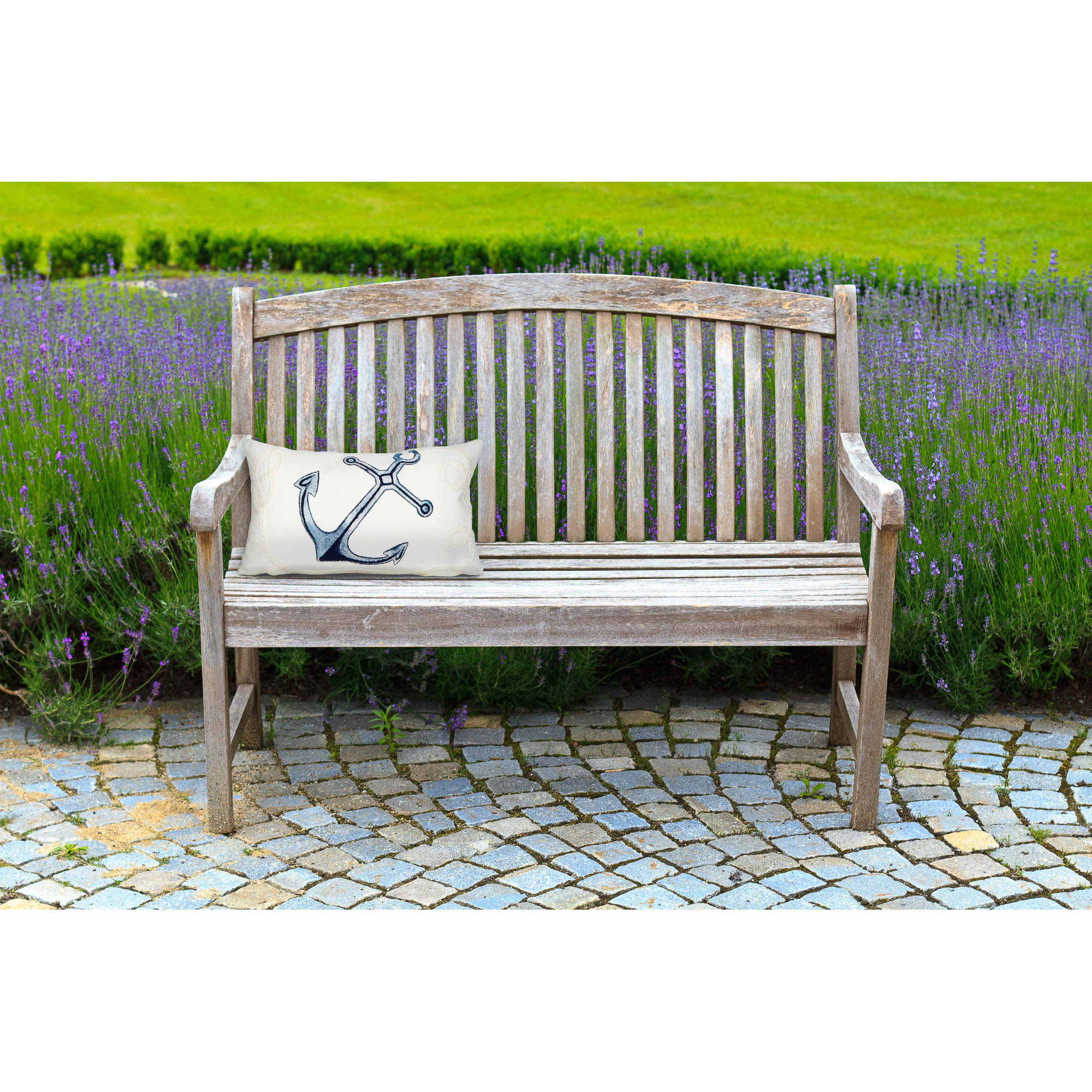 Liora Manne 7SB1S418402 Visions II 12-in x 20-in White Rectangular Indoor Decorative Pillow