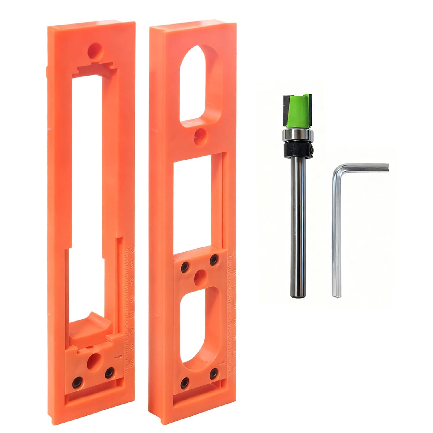 AOIZGMY Concealed Door Hinge Installation Kit with Guide Template Jig for Five point three to Seven point eight Inch Door Hinge Positioning Tool #LAZ0803Z254