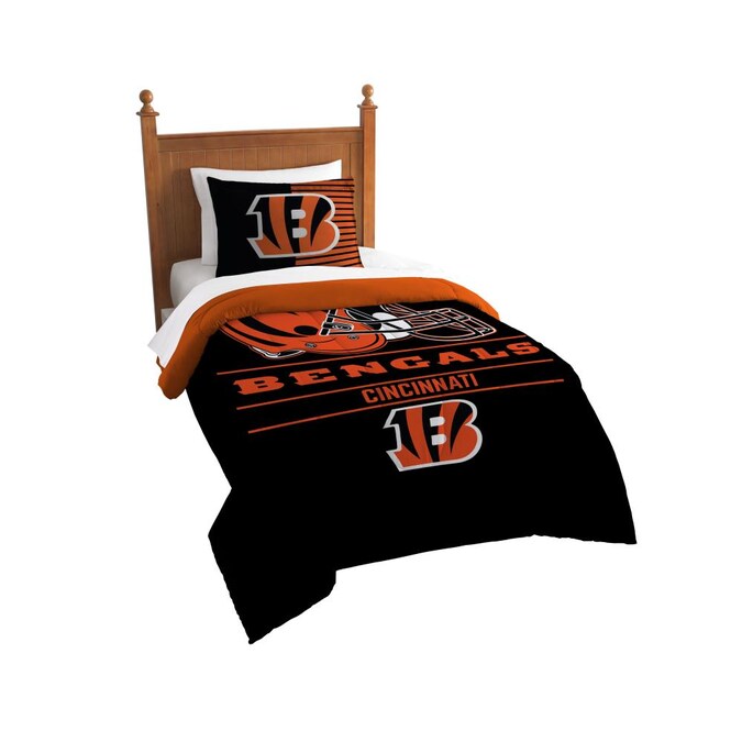 Bengals Draft Twin Comforter Set, Bengals Twin Bedding