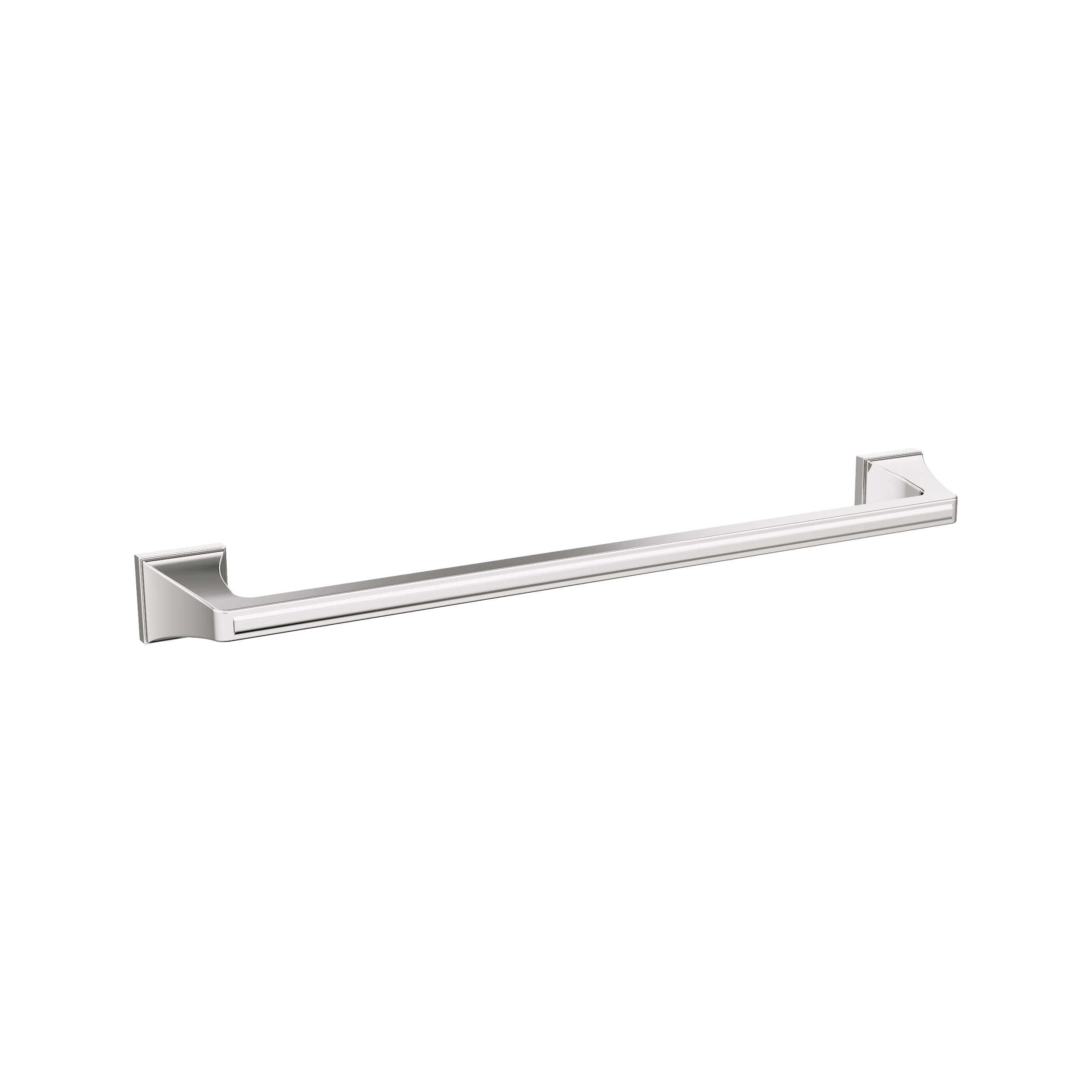 Amerock BH36023PN Mulholland 18-in Polished Nickel Wall mount Single Towel Bar