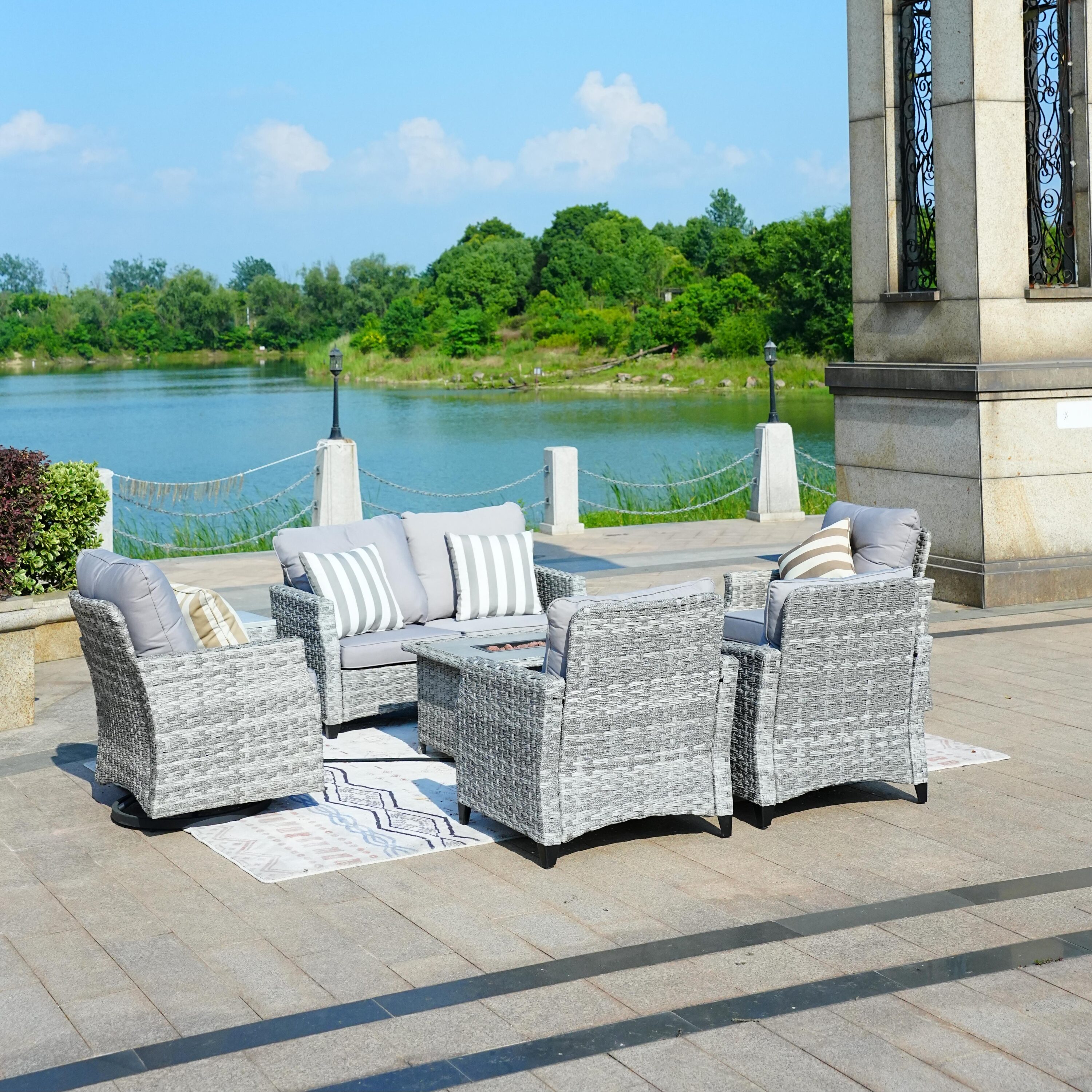 Direct Wicker DWG-1802S&2334SC Patio-Conversation-Sets - View #2