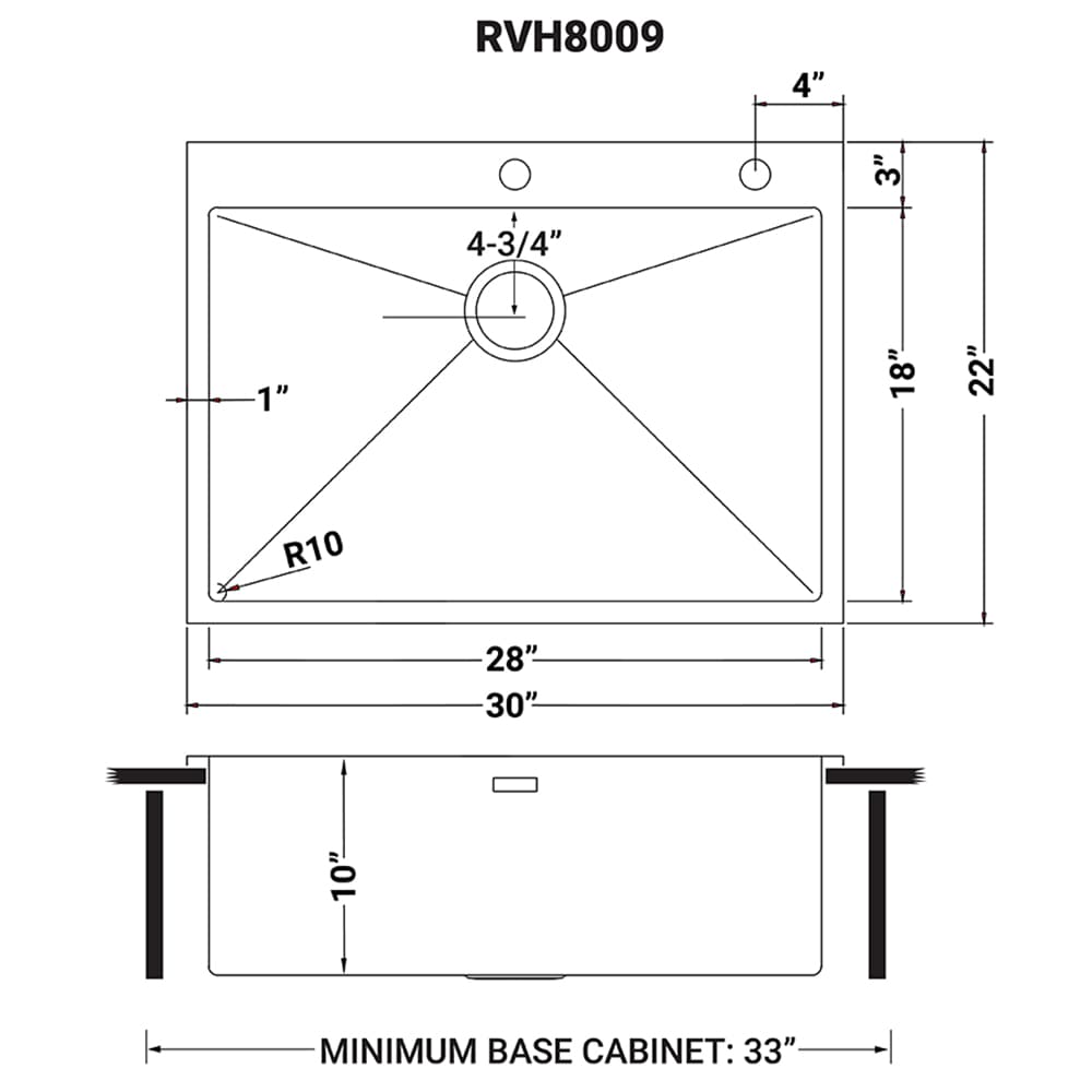 Ruvati RVH8009 Kitchen-Sinks - View #12