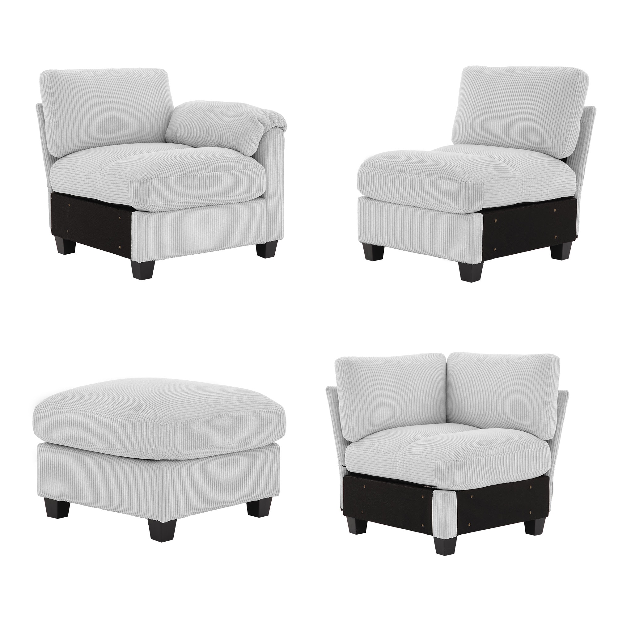 VOUA SAF-DXDRZJ4-GY1 Sofas-Loveseats - View #6