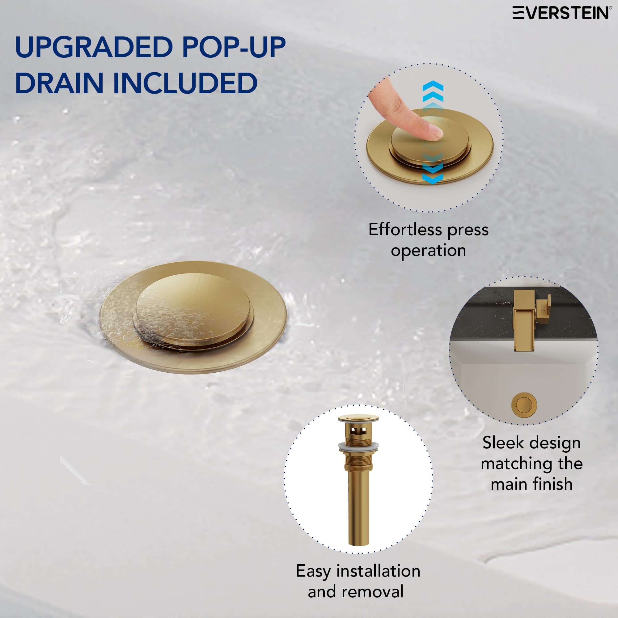 EVERSTEIN SFS-1165-GD Lavatory-Faucets - View #9