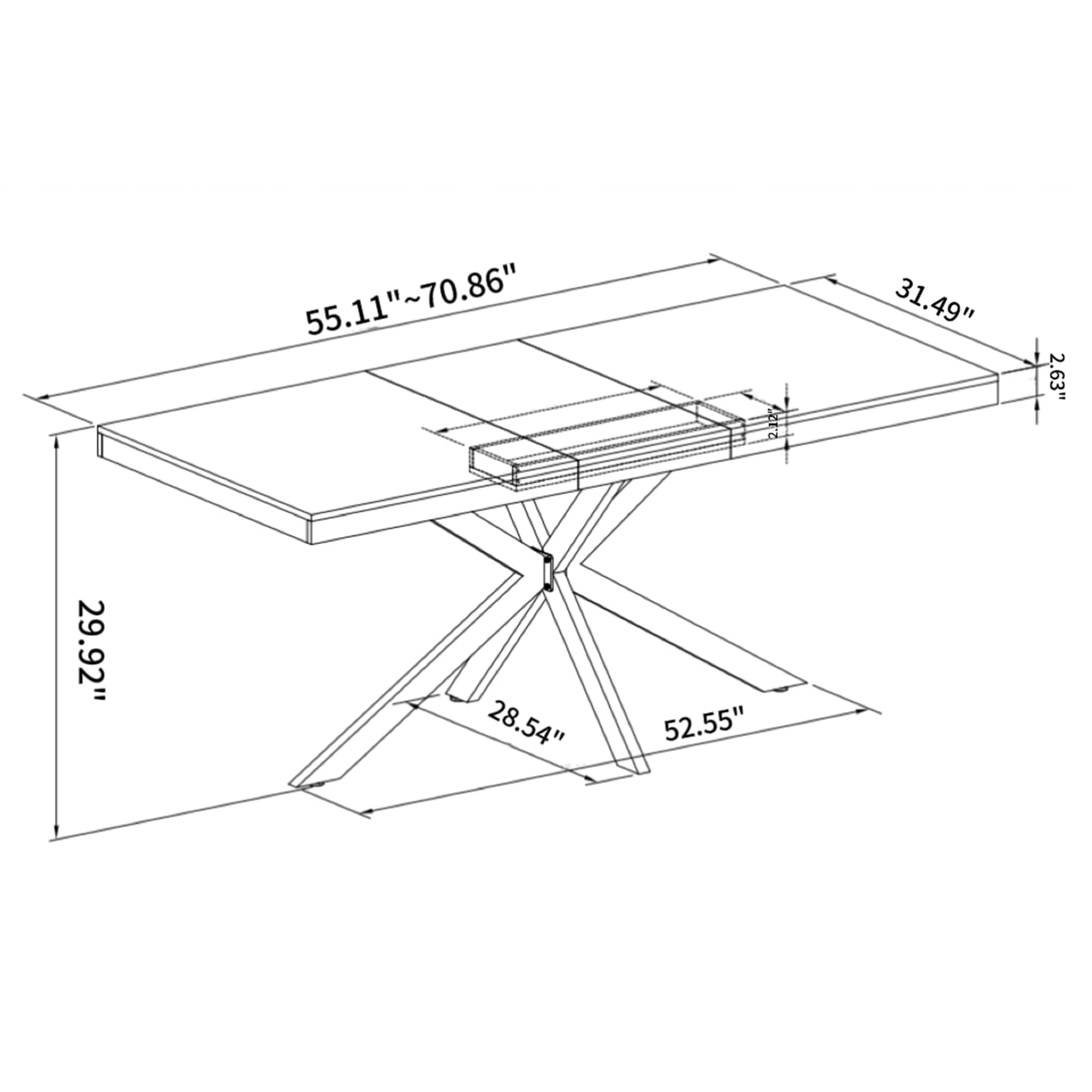 SINOFURN SYB930050GY Dining-Tables - View #11