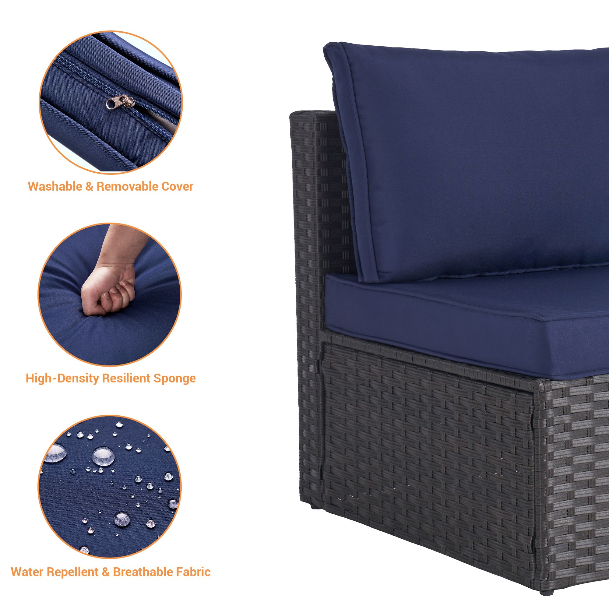 SANSTAR L-WS701-NY-V1 Patio-Conversation-Sets - View #5