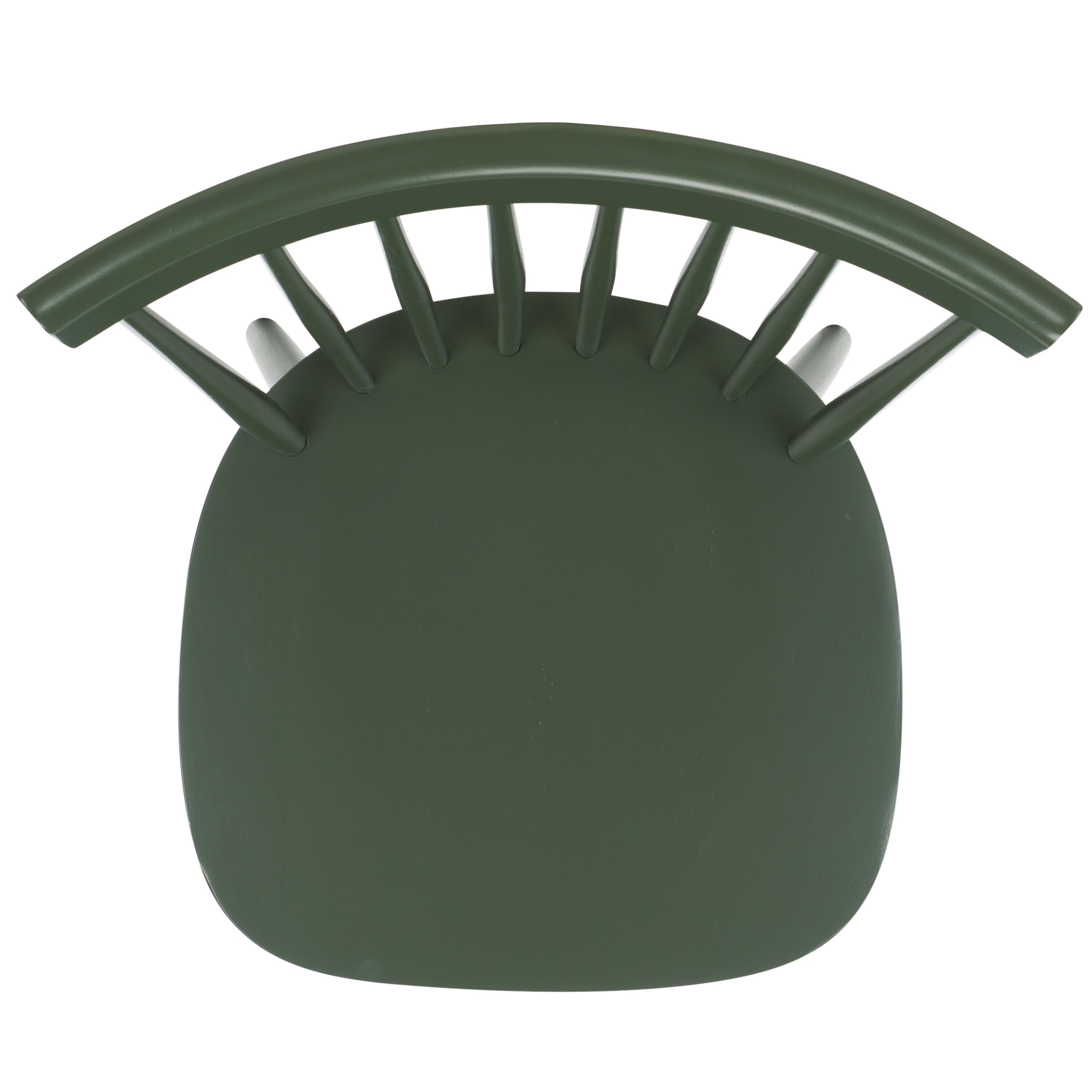 Dusty Green Solid Wood Windsor Side Chair Set of 2