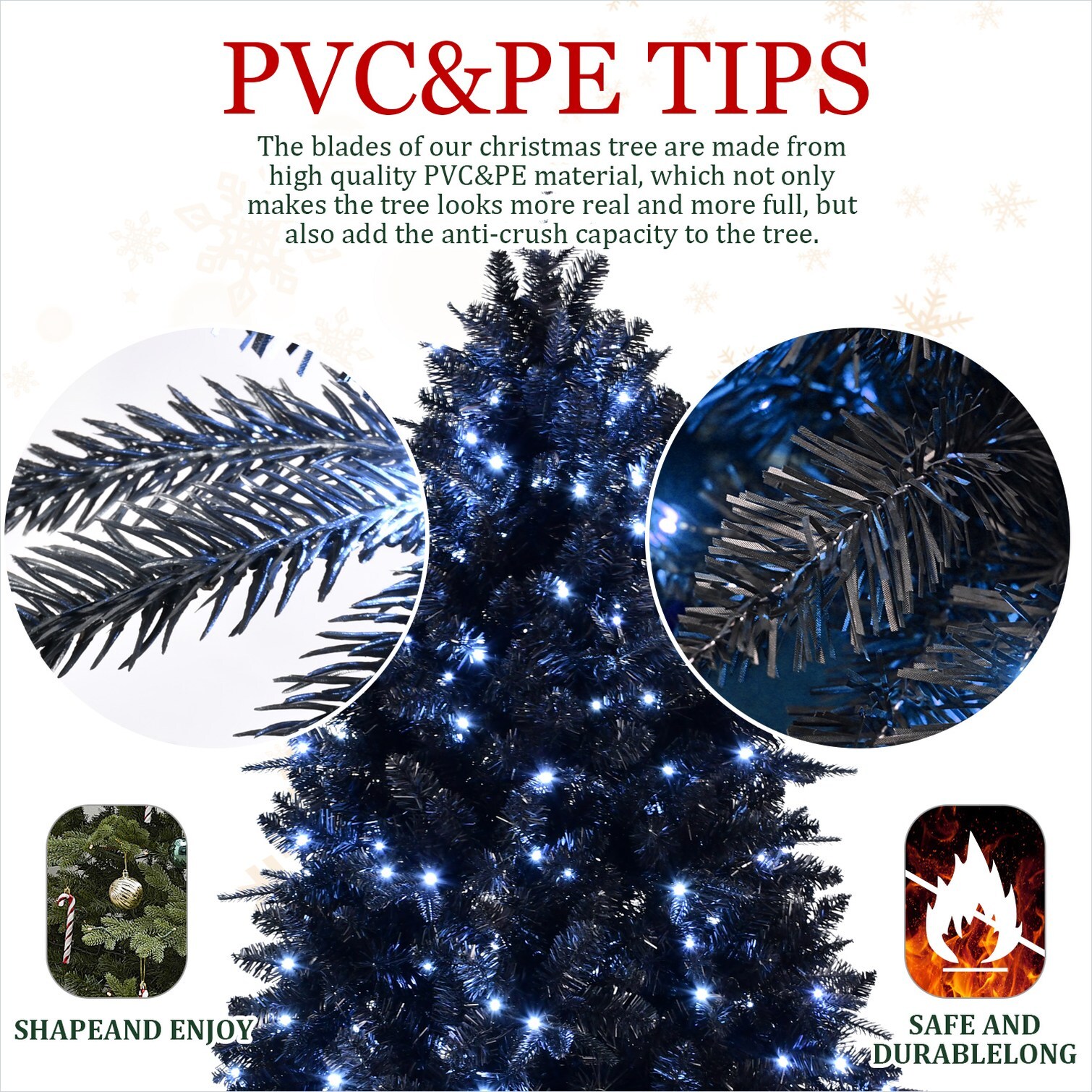 FlowLuxe GCGORCI74FTX Artificial-Christmas-Trees - View #3