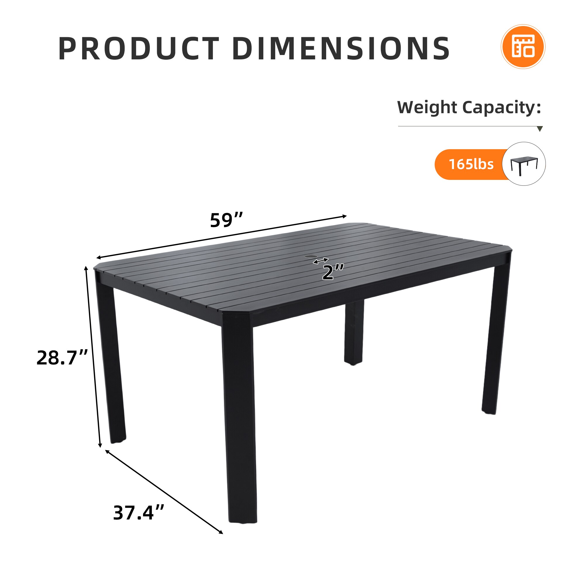 Xspracer ML-DT282WP Patio-Tables - View #2