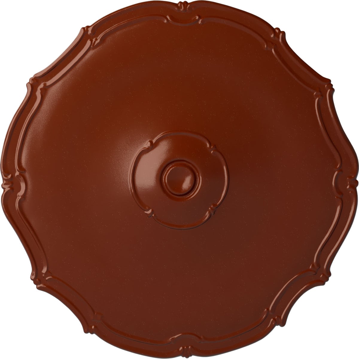 Ekena Millwork CM18POFIF Pompeii 18.875-in W x 18.875-in L Painted Firebrick Polyurethane Whole Ceiling Medallion