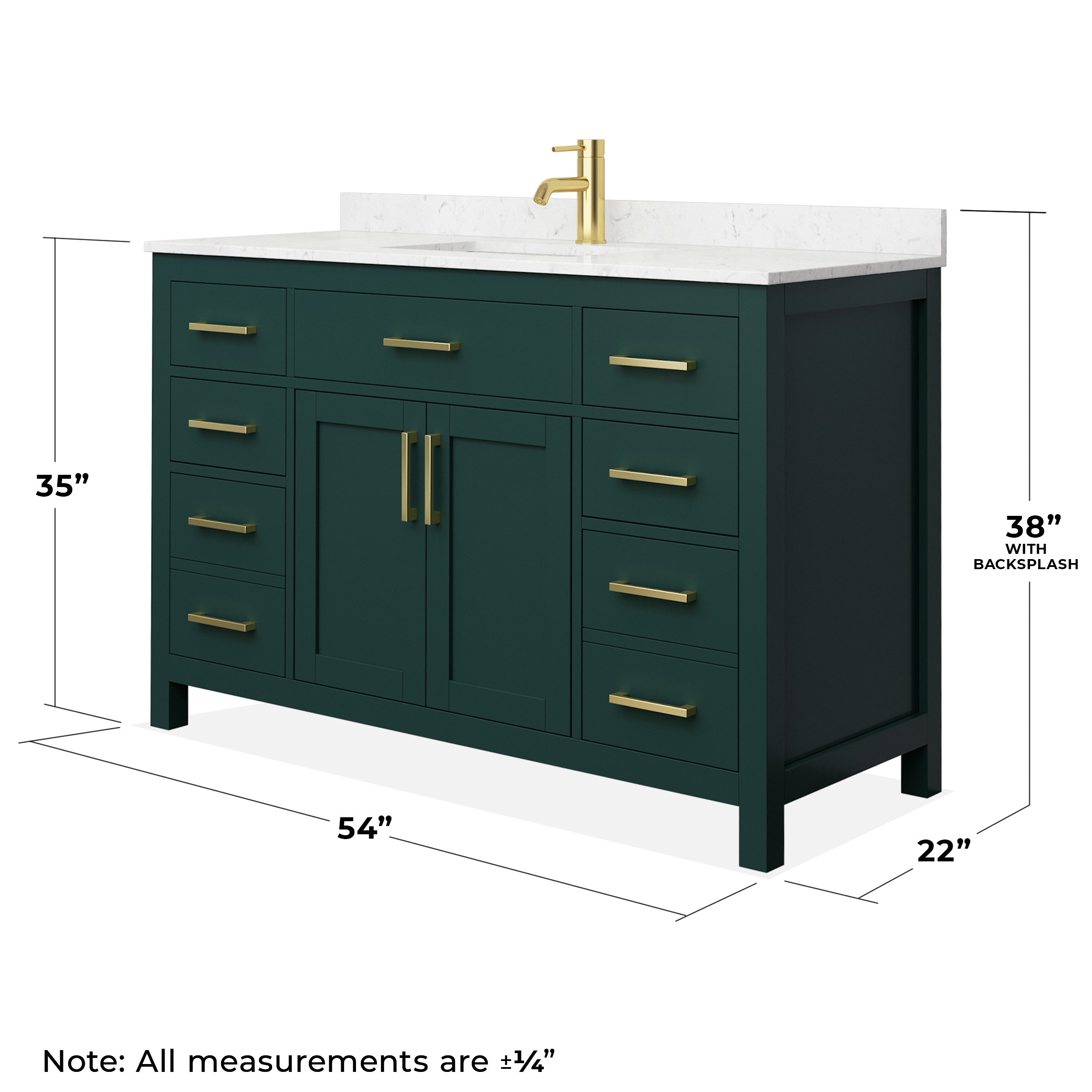Wyndham Collection WCG242454SGDCCUNSMXX Bath-Vanity-Combo - View #5