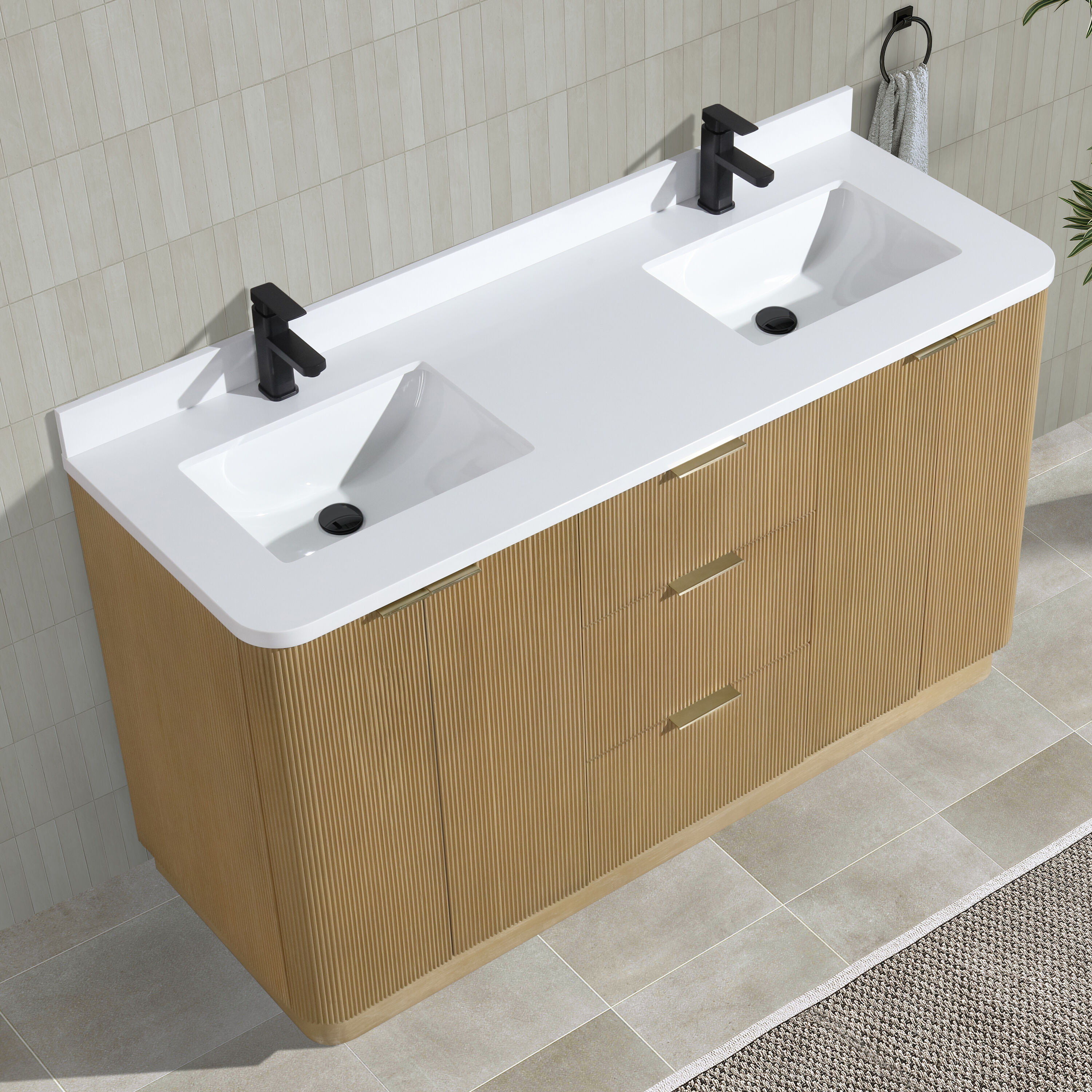 Ari Kitchen & Bath AKB-CALAMIGO-60-OAK Bath-Vanity-Combo - View #12