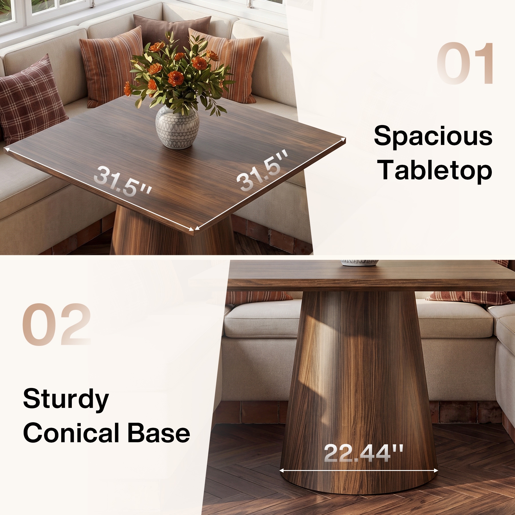 Tribesigns LWOYJL-1308YY Dining-Tables - View #5