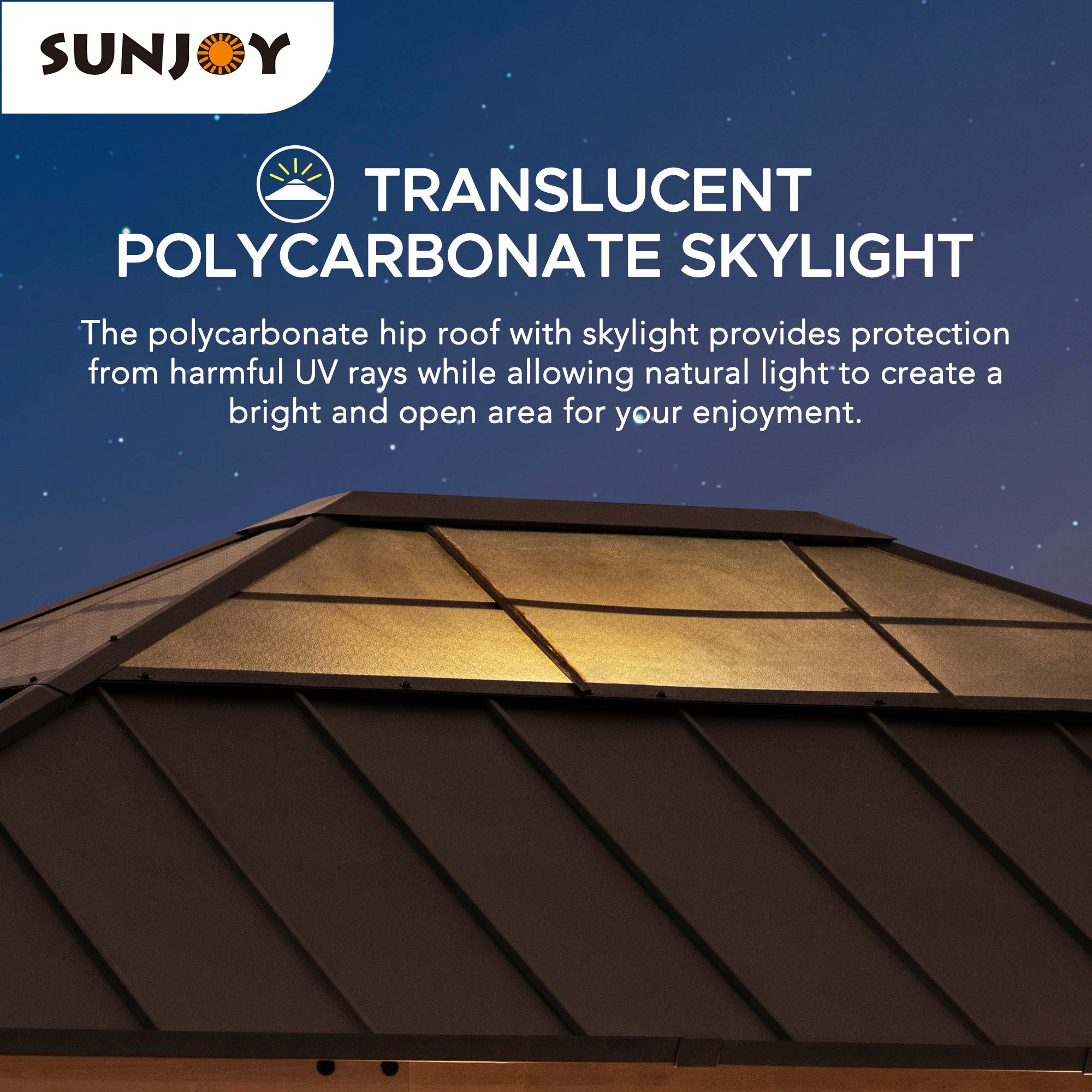 Sunjoy A102007650 Wood-Resin-Gazebos - View #4