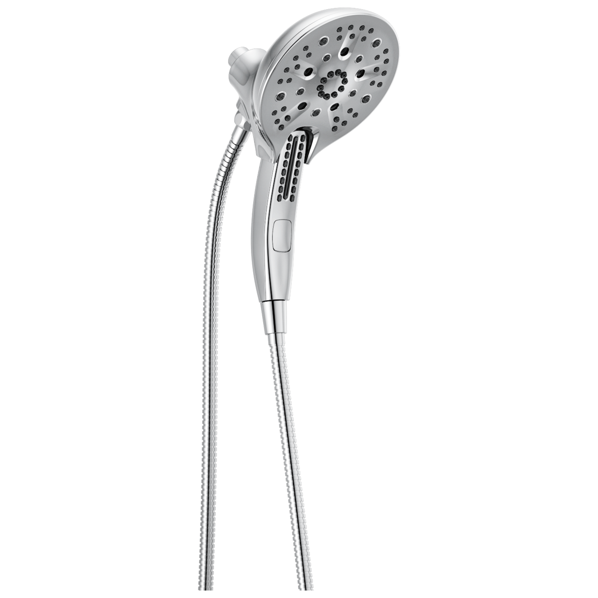 Delta 58620-PR25-PK Universal Showering Components 5.0 -Settings Lumicoat Chrome 6.0625-in Round Dual/Combo High Pressure Shower Head 2.5 GPM