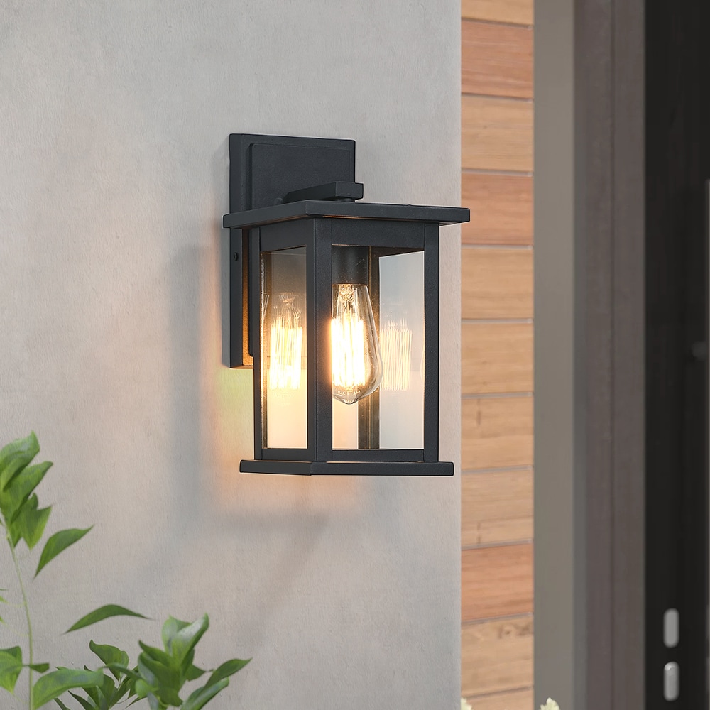 ebony lantern wall light