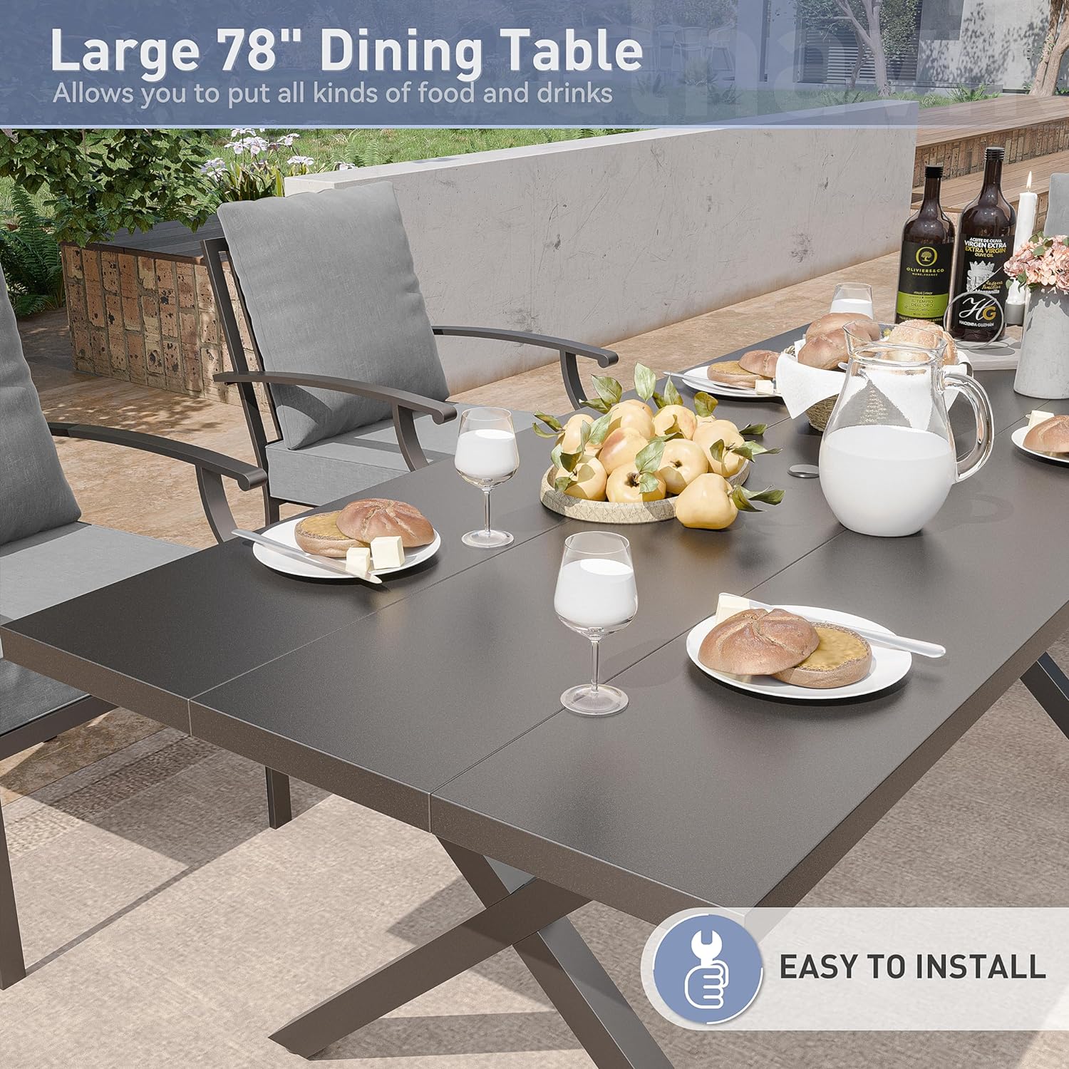 ALAULM LS-6DM-GREY Patio-Dining-Sets - View #6