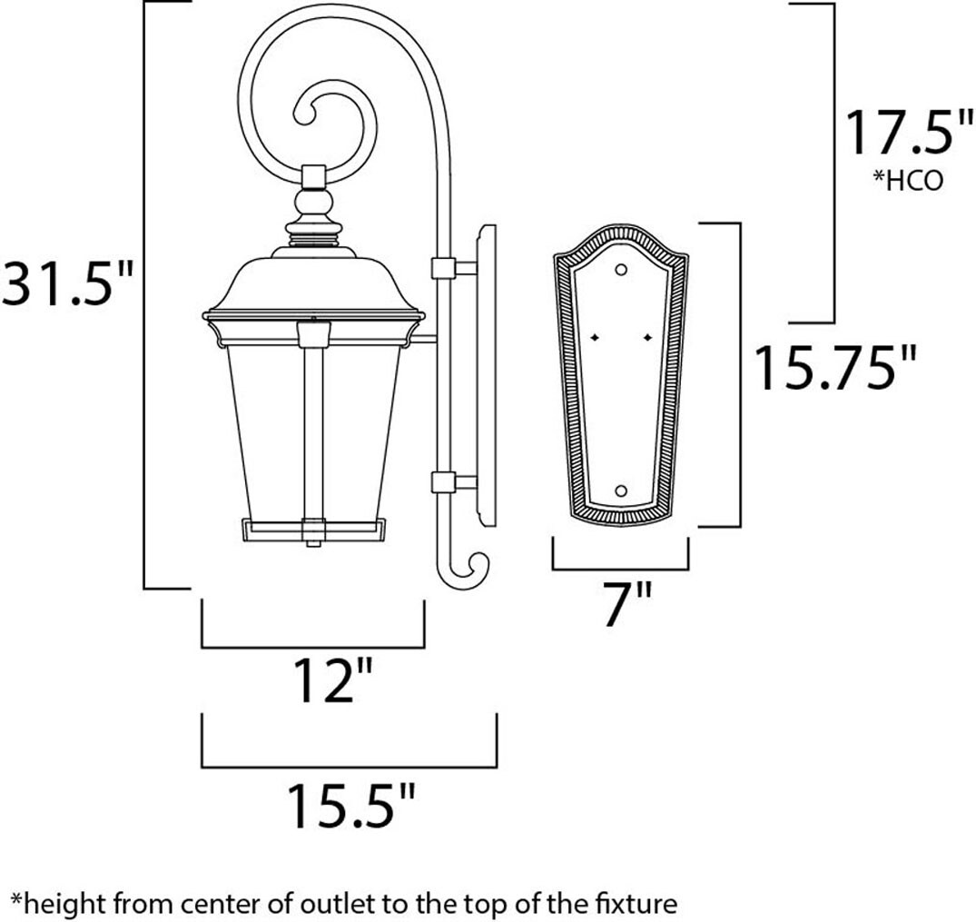 Maxim Lighting 40095CDBZ Outdoor-Wall-Lighting - View #2
