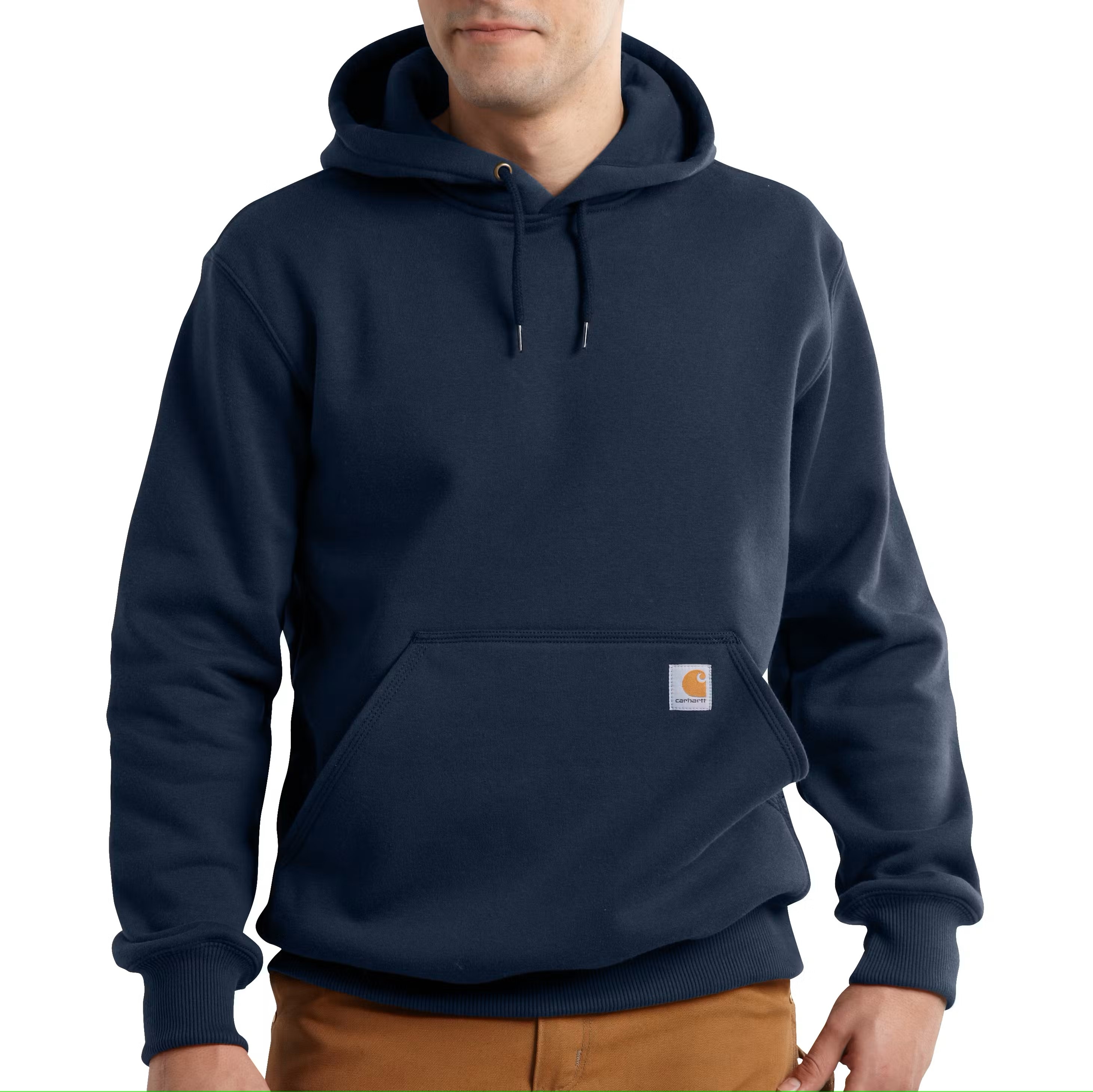 Carhartt 100615-4722XLTLL Men's Blue Fleece Long sleeve Solid Hoodie ( 2XL )