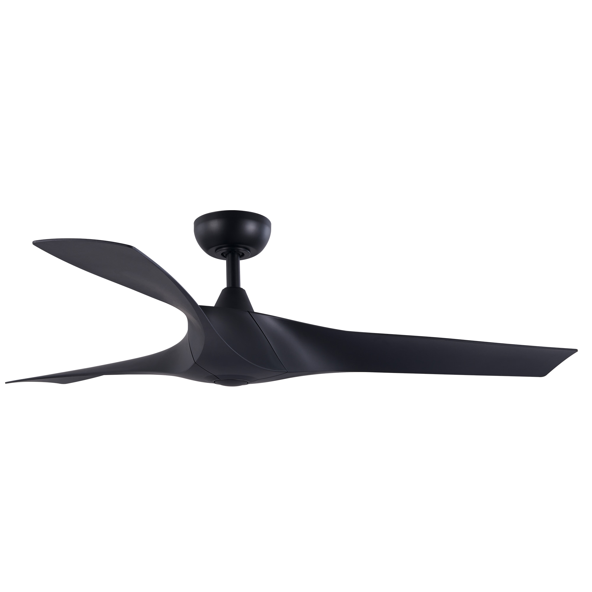 CO-Z 52-in Black with Matte Blades Indoor Propeller Ceiling Fan and ...