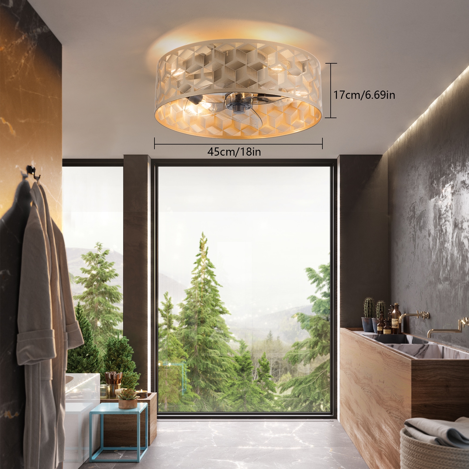 Oukaning JZUCOD4NNSHCX Ceiling-Fans - View #3