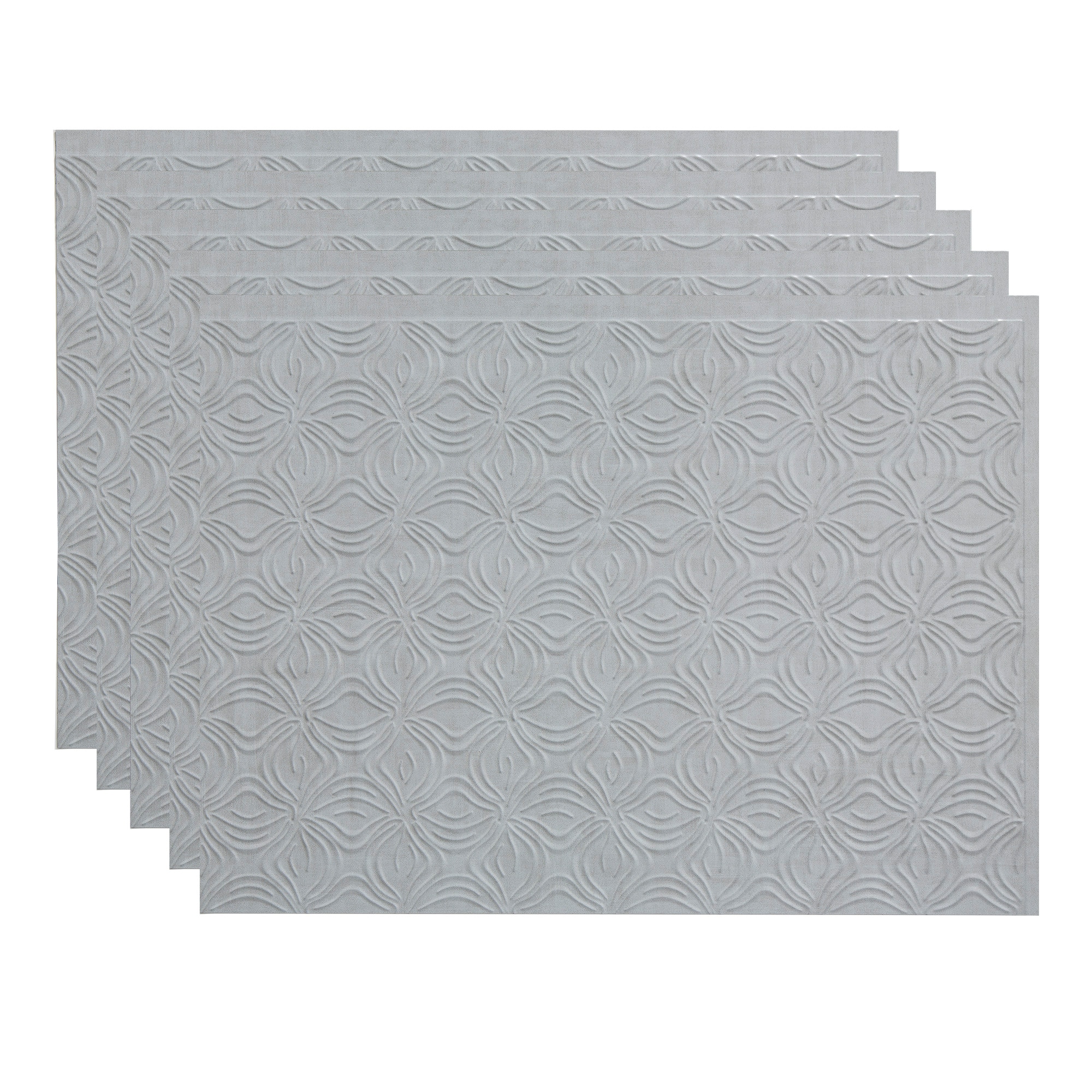Fasade PB6343 Cashmere 18-in x 24-in Multi-finish PVC Tin look Standard Wall Tile ( 15-sq ft Carton )