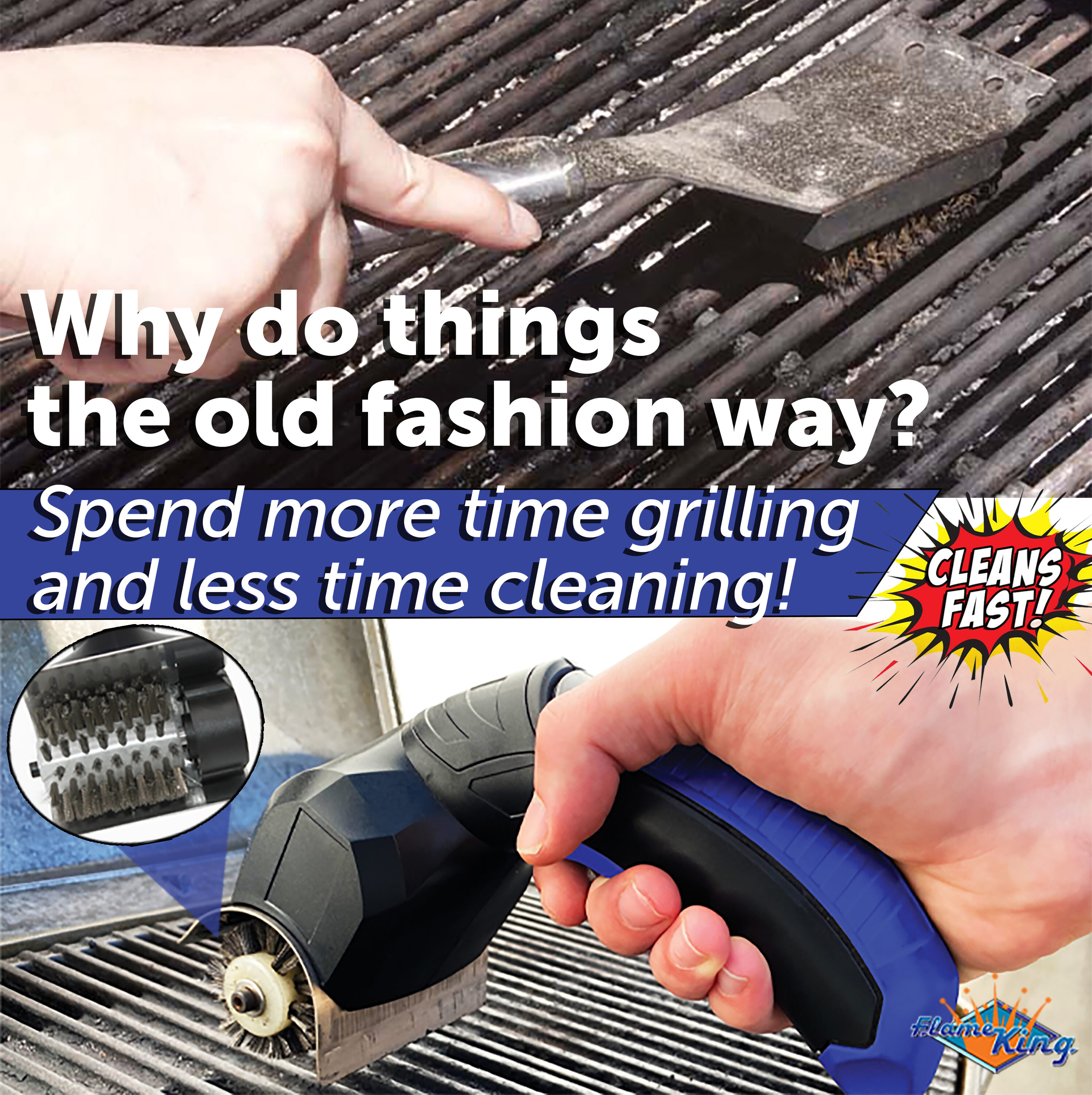 Flame King YSN-RGB2 Grill-Brushes-Cleaning-Blocks - View #6