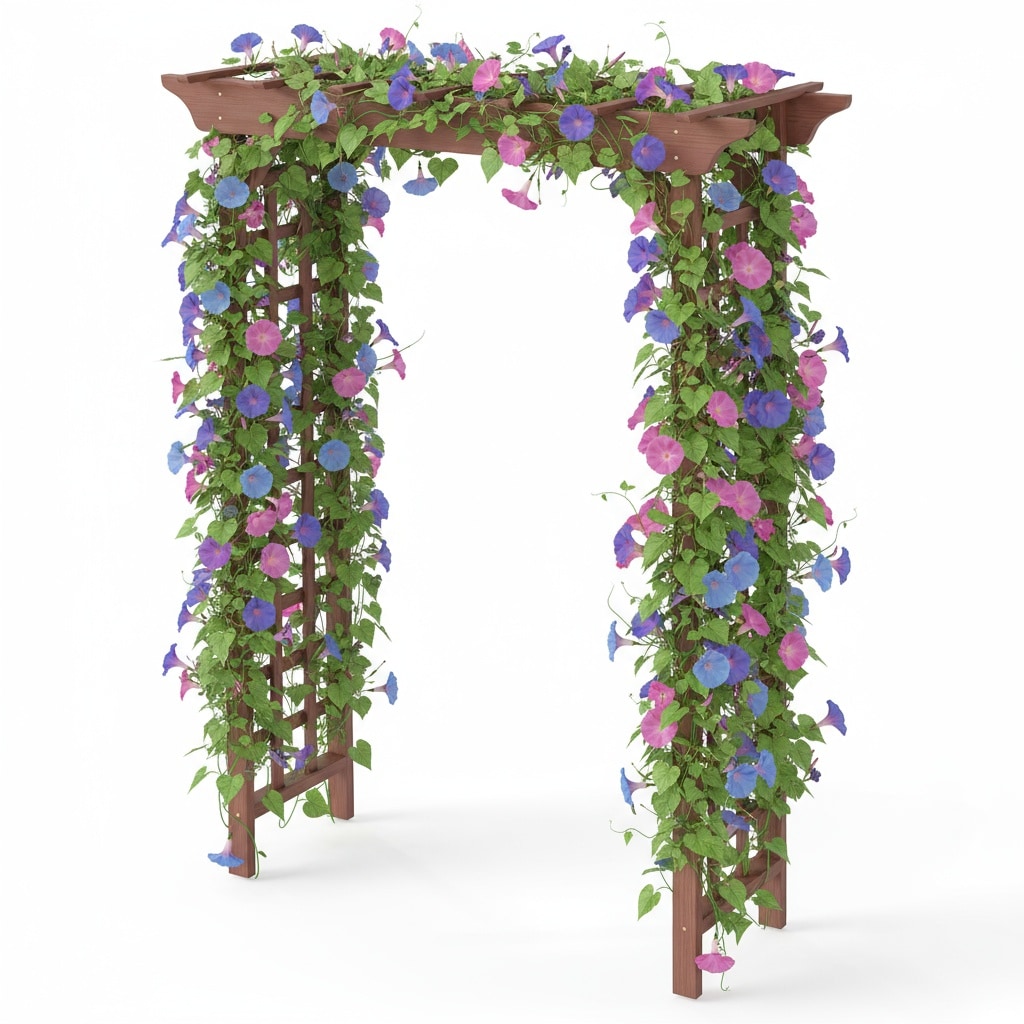 Tatayosi Wooden Arbor Wedding Arch for Ceremony Wood Trellis for Plant Climbing Christmas Decor Pergola for Garden Backyard
