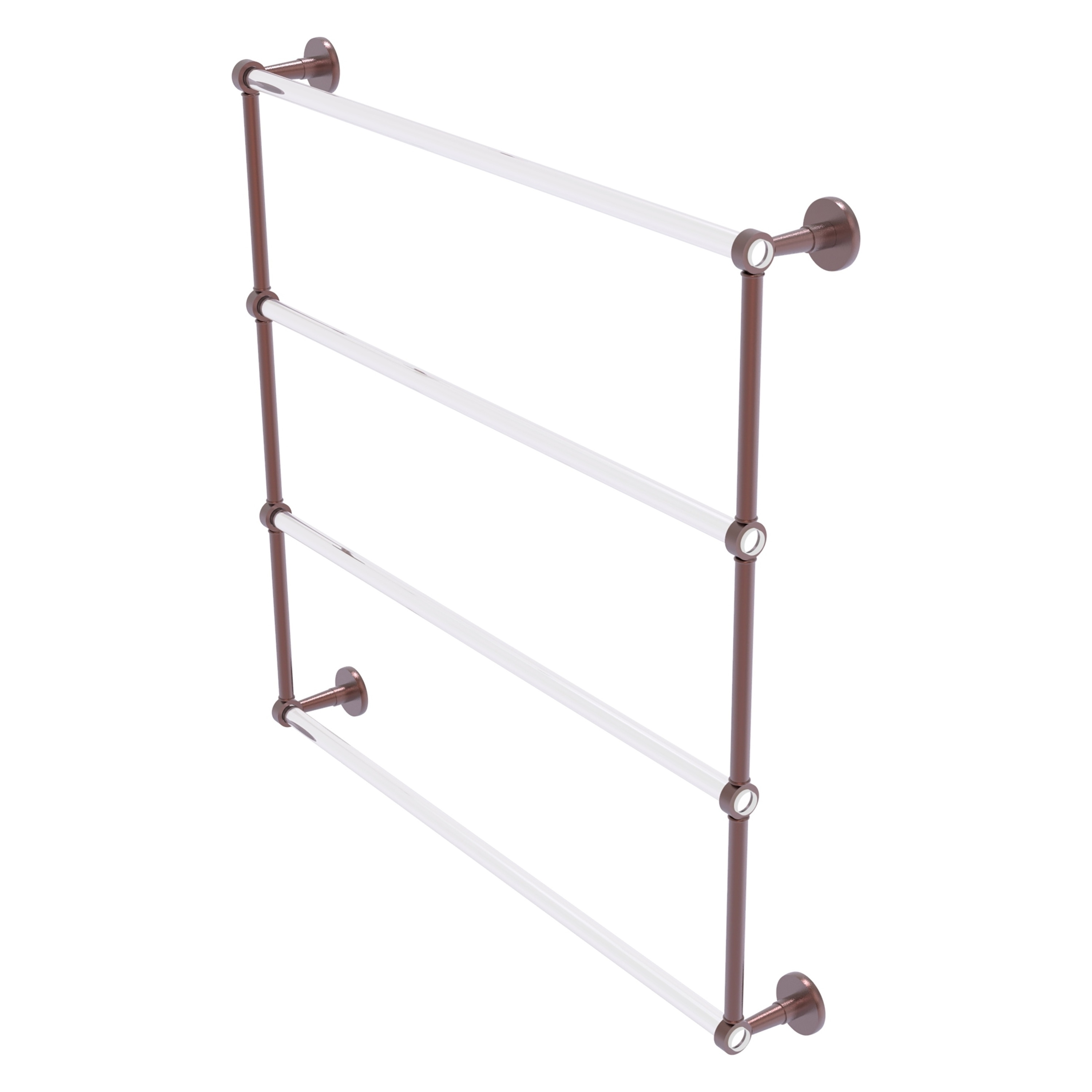 Allied Brass CV-28-36-CA Clearview 36-in double Antique Copper Wall mount Double Towel Bar