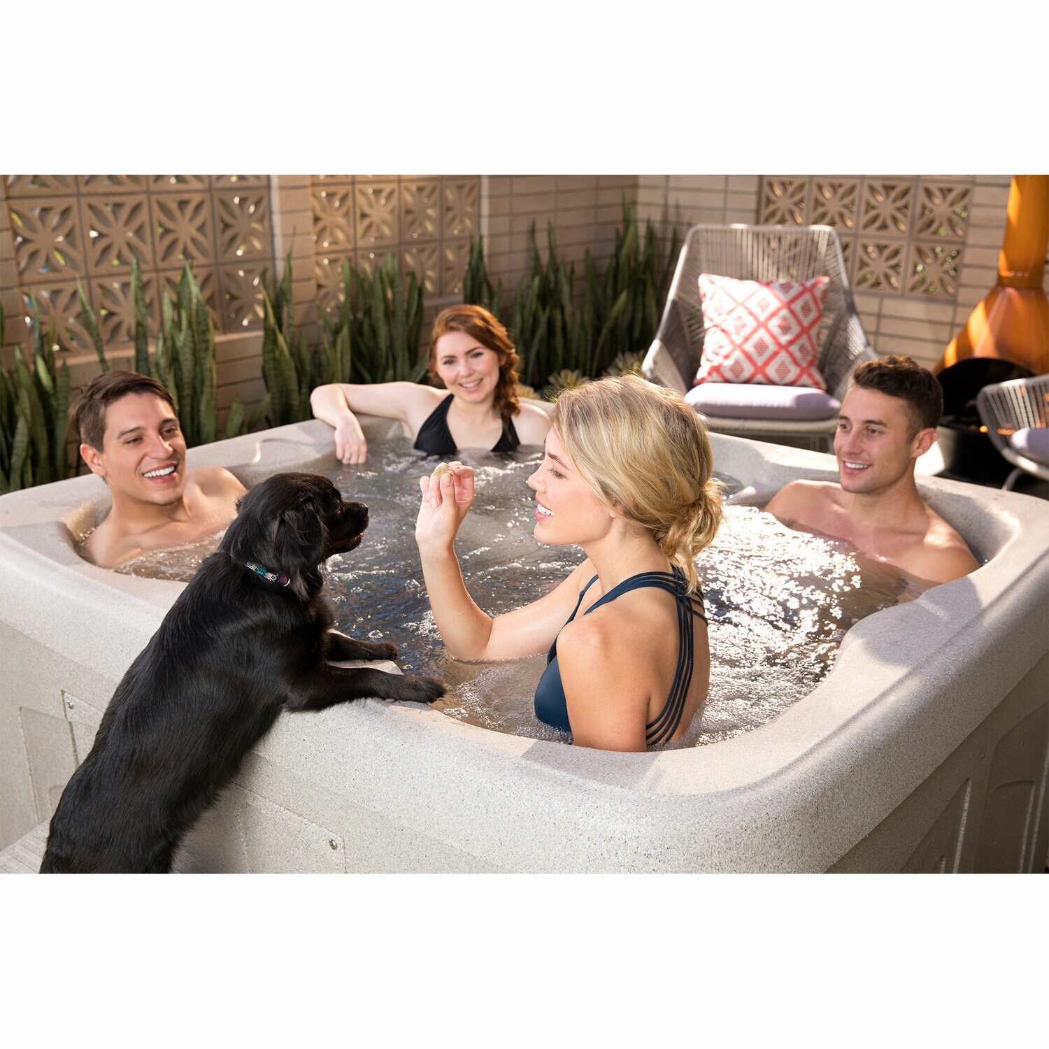 OSMOS SPA 4 Person Inflatable Portable Hot Tub - Home Rehab Equipment