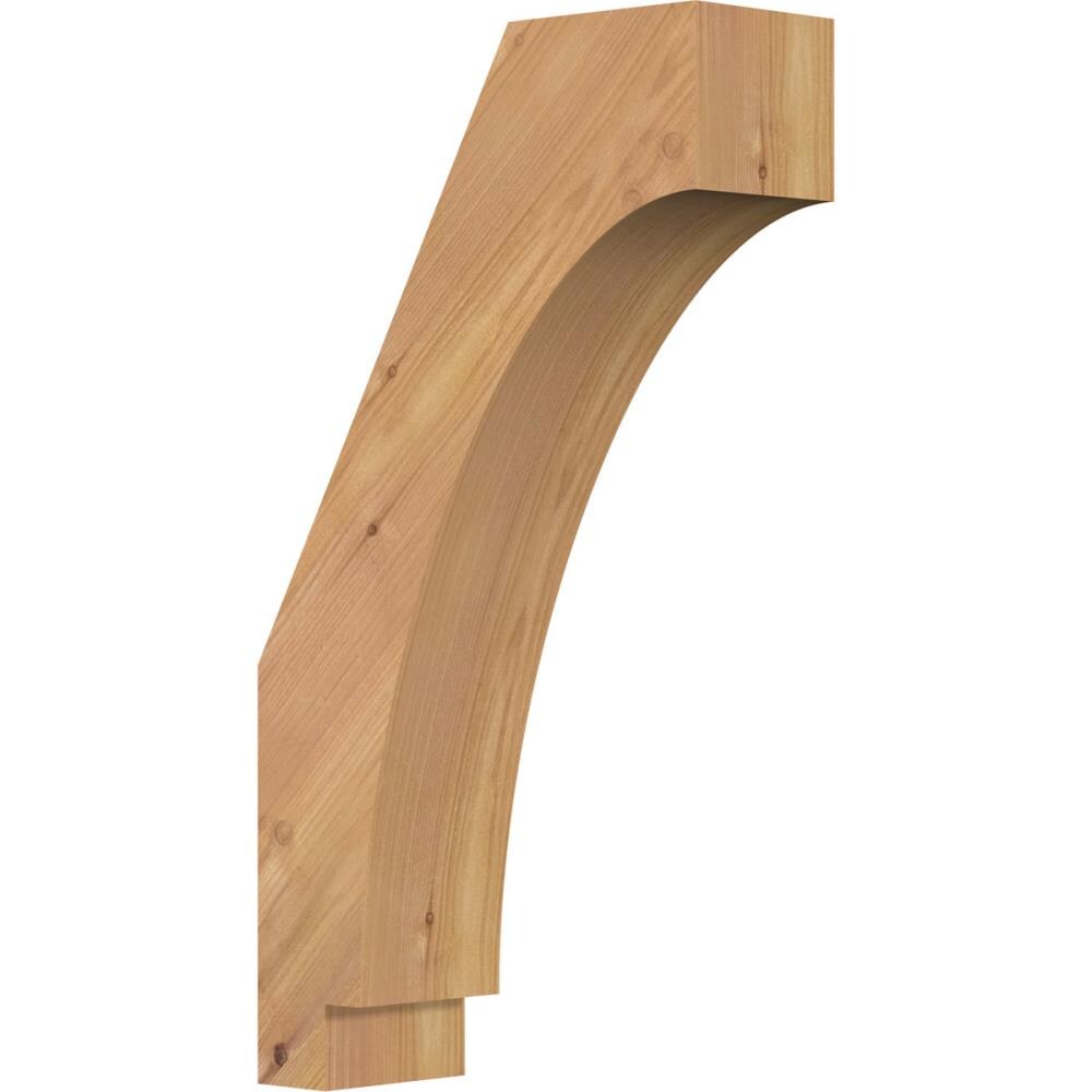 Ekena Millwork BRC04X10X18IMP00SWR 3-1/2-in x 10-in x 18-in Western Red Cedar Unfinished Wood Imperial Smooth Knee Brace