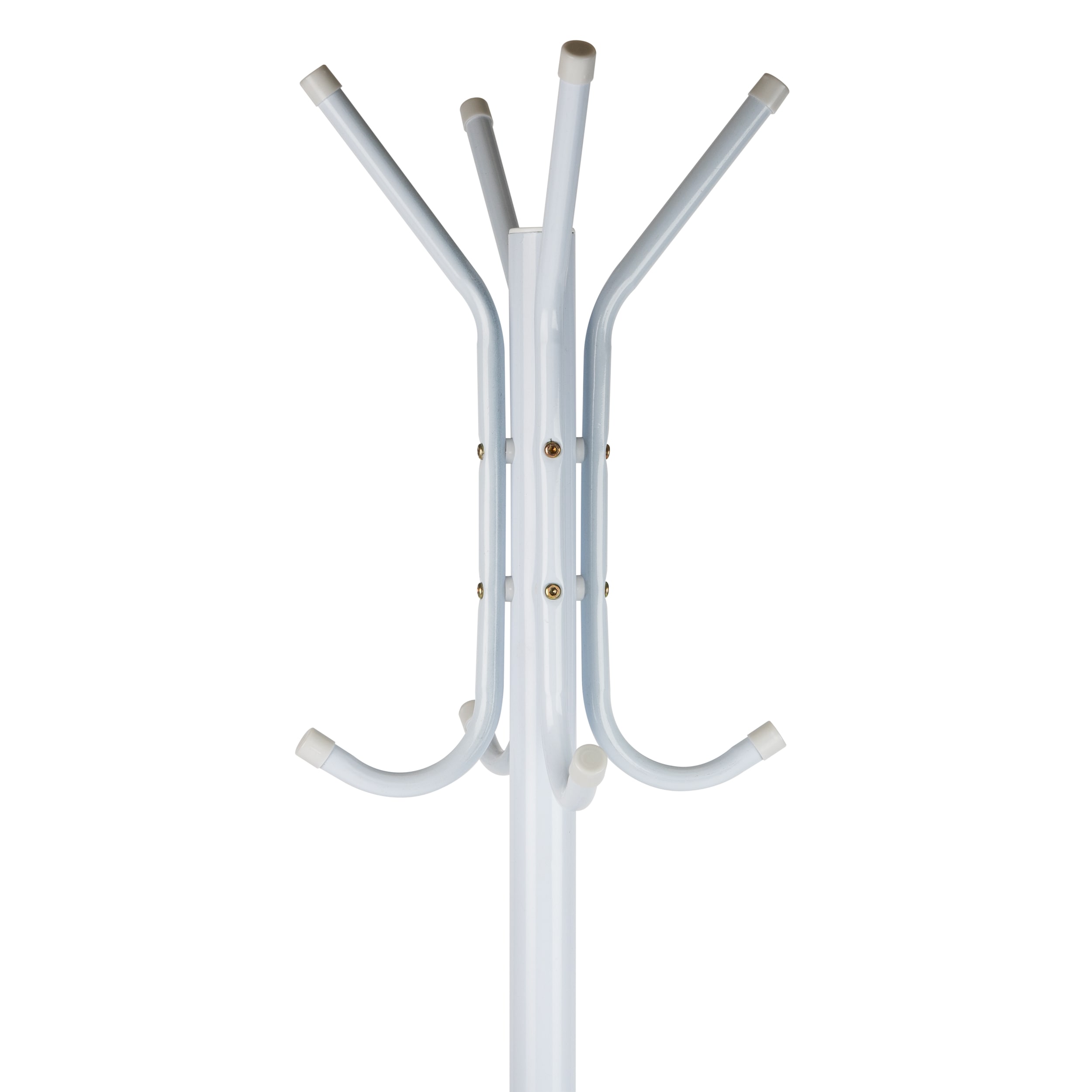 Mind Reader Traditional White Coat Stand with 11 Hooks - Freestanding ...